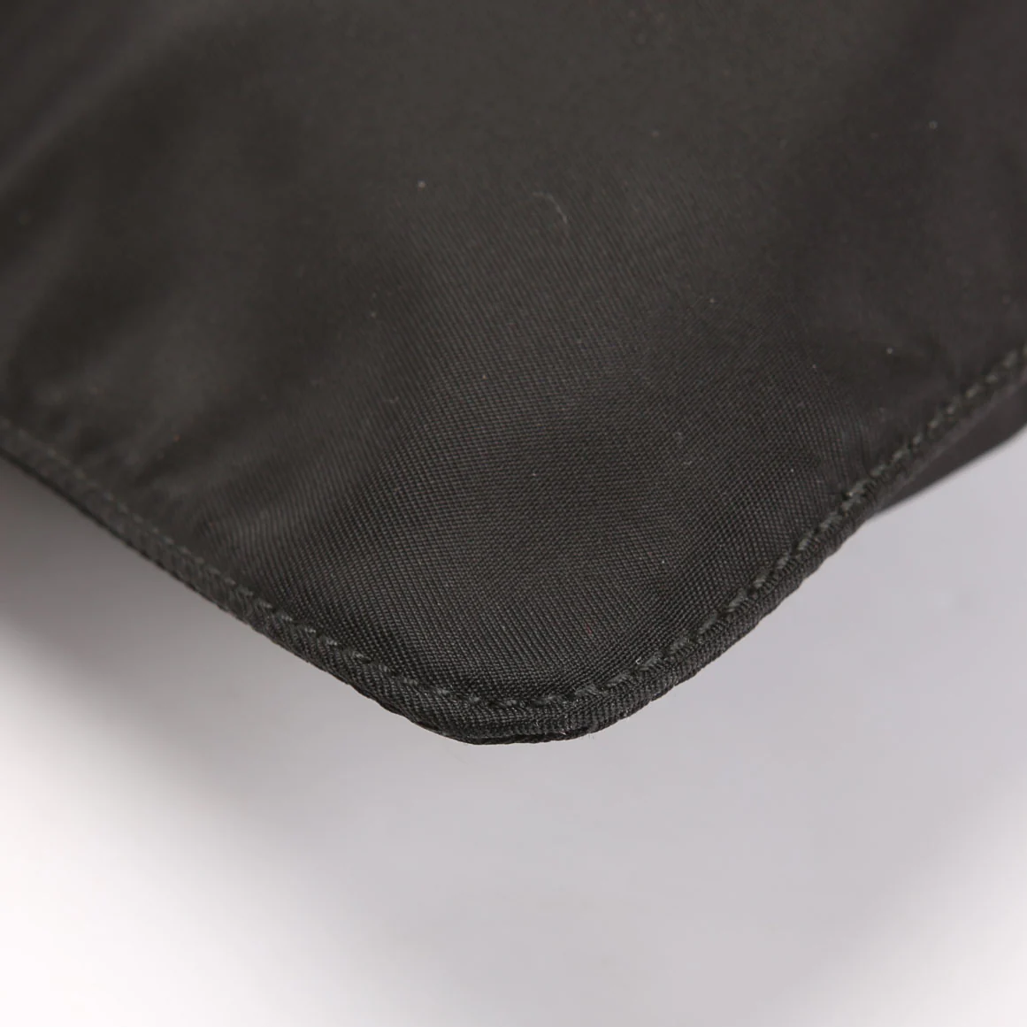 Nylon Flat Mini Messenger Black - Image 5