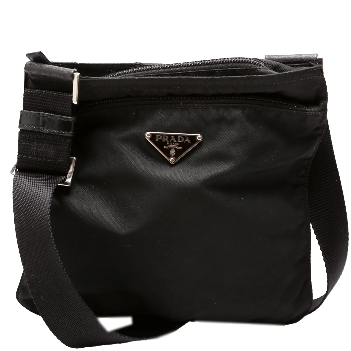 Nylon Flat Small Messenger