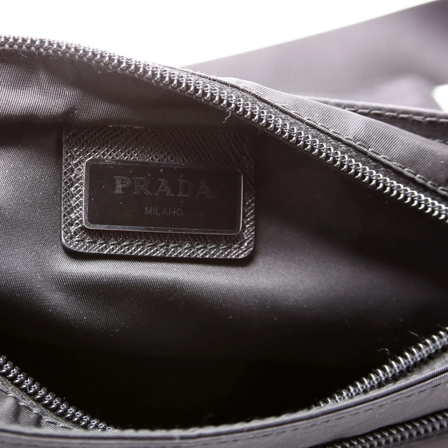 Nylon Flat Small Messenger Black - Image 8