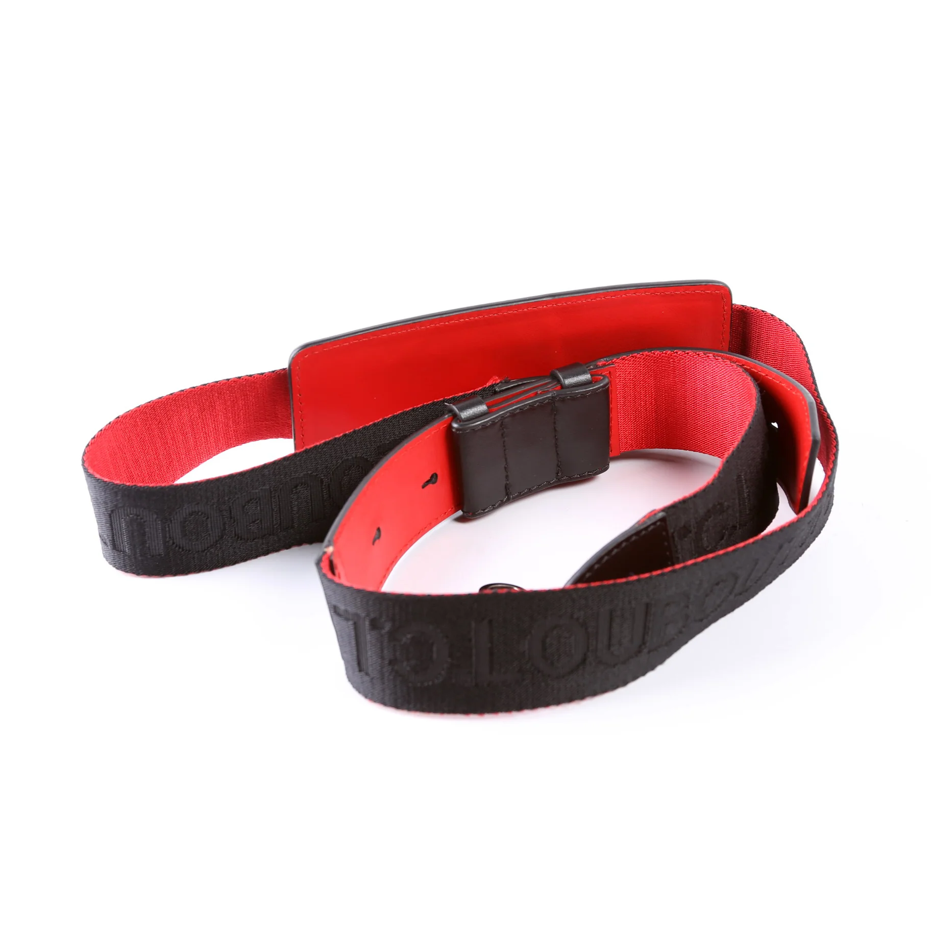 Nylon Logo Adjustable Strap Black/Red - Image 2