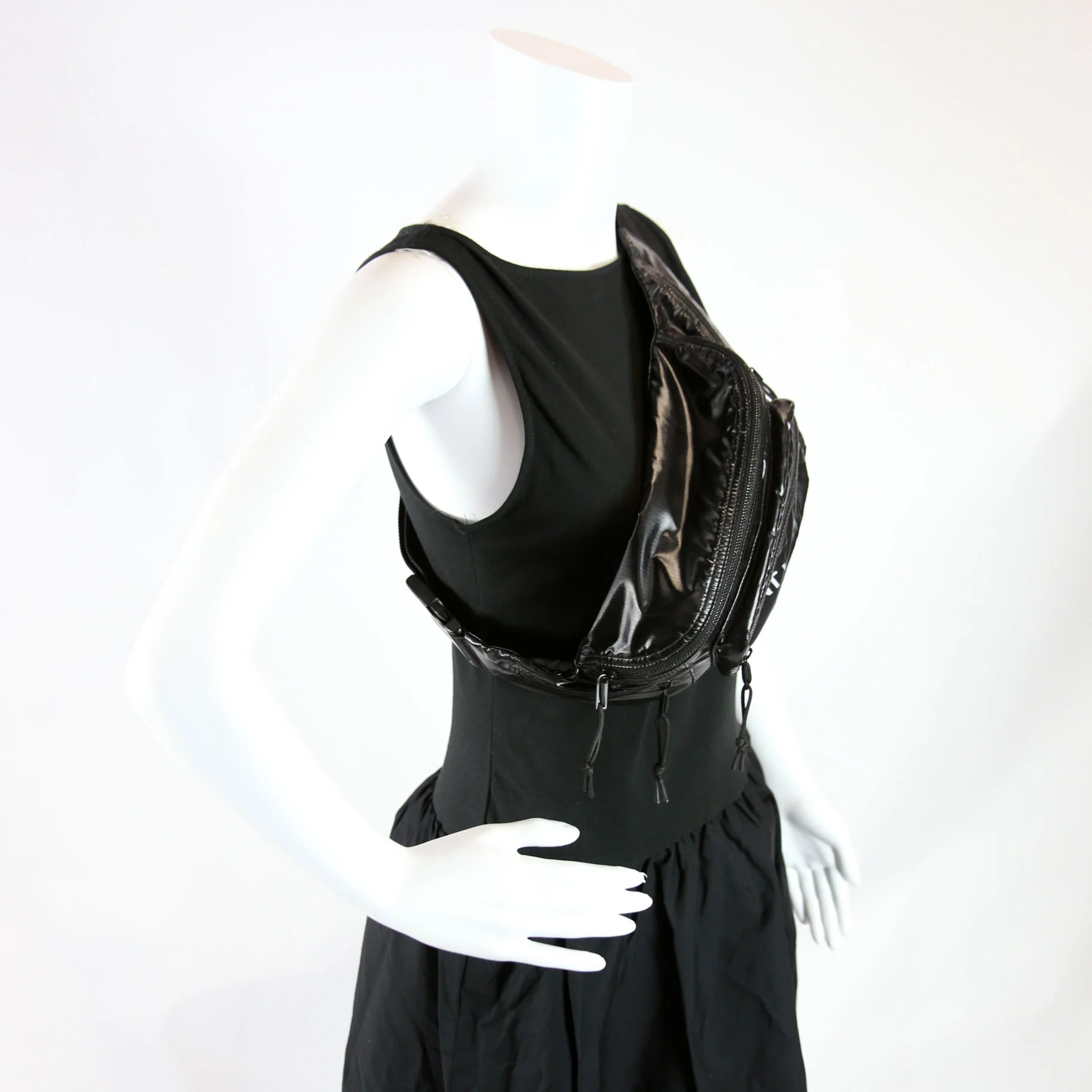 Nylon Logo Ripstop Body Belt Bag 581375 Black - Image 9
