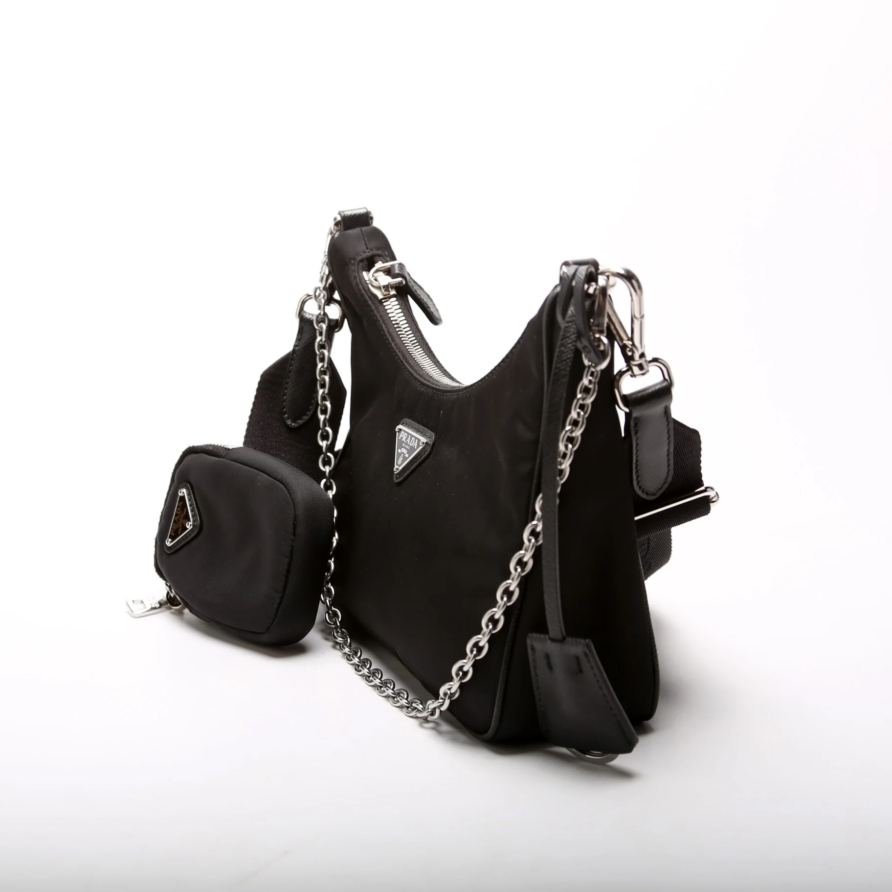 Nylon Re-Edition 2005 Shoulder Bag Black - Image 3