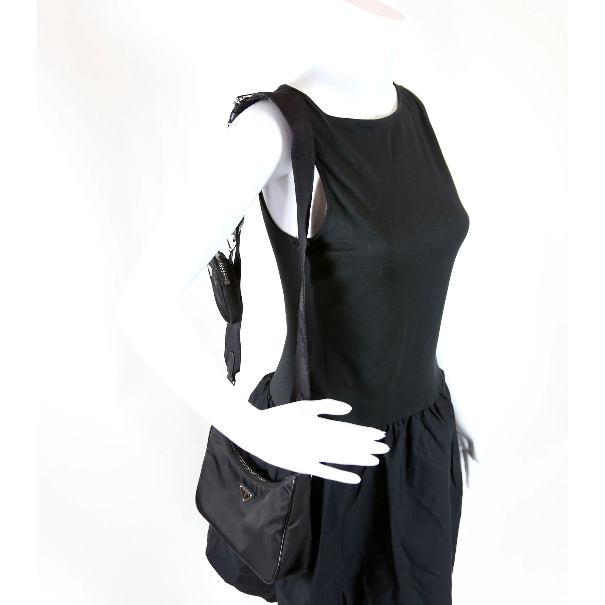 Nylon Re-Edition 2005 Shoulder Bag Black - Image 10