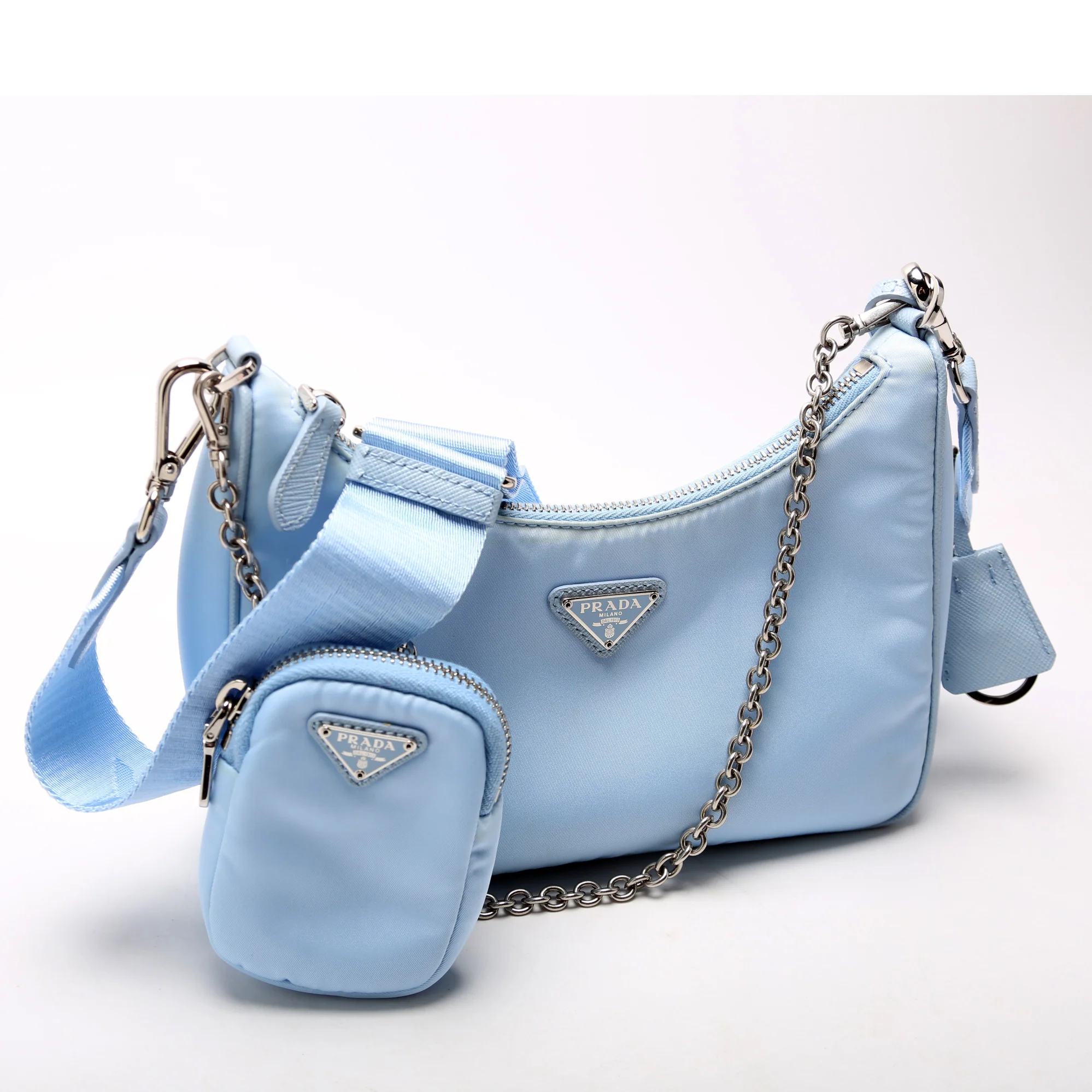 Nylon Re-Edition 2005 Shoulder Bag Blue - Image 2
