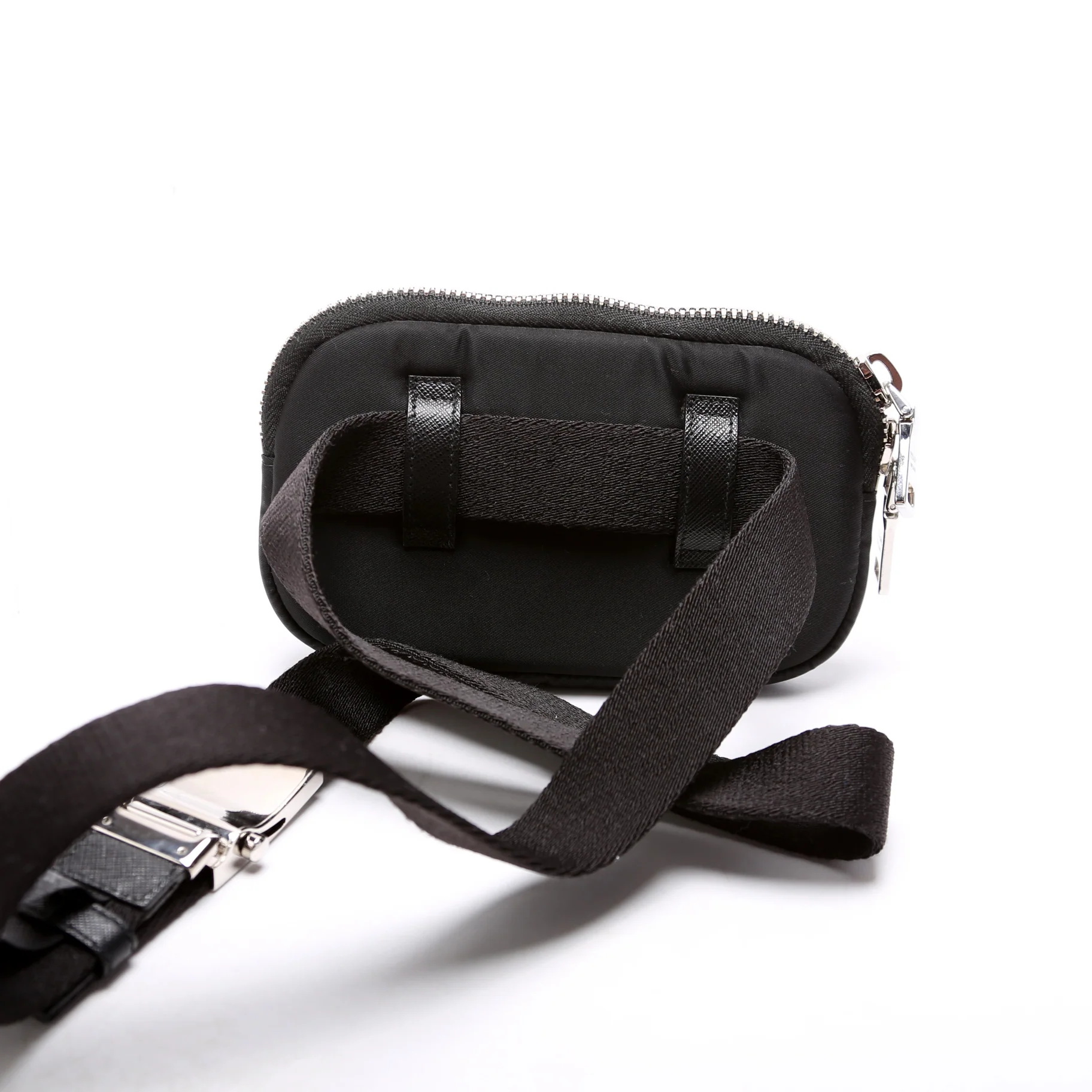 Nylon Saffiano Belt Bag Black - Image 3