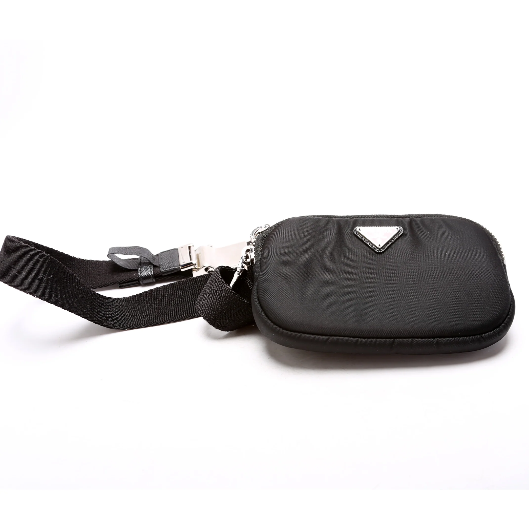 Nylon Saffiano Belt Bag Black - Image 4