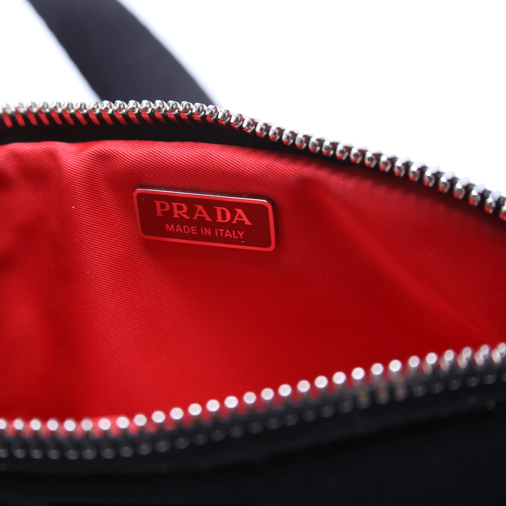 Nylon Saffiano Belt Bag Black - Image 7