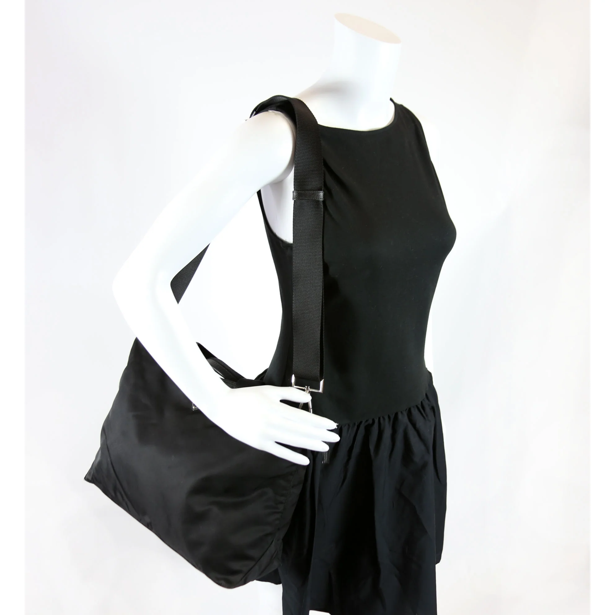 Nylon Vela East West Shopper Tote - Image 12