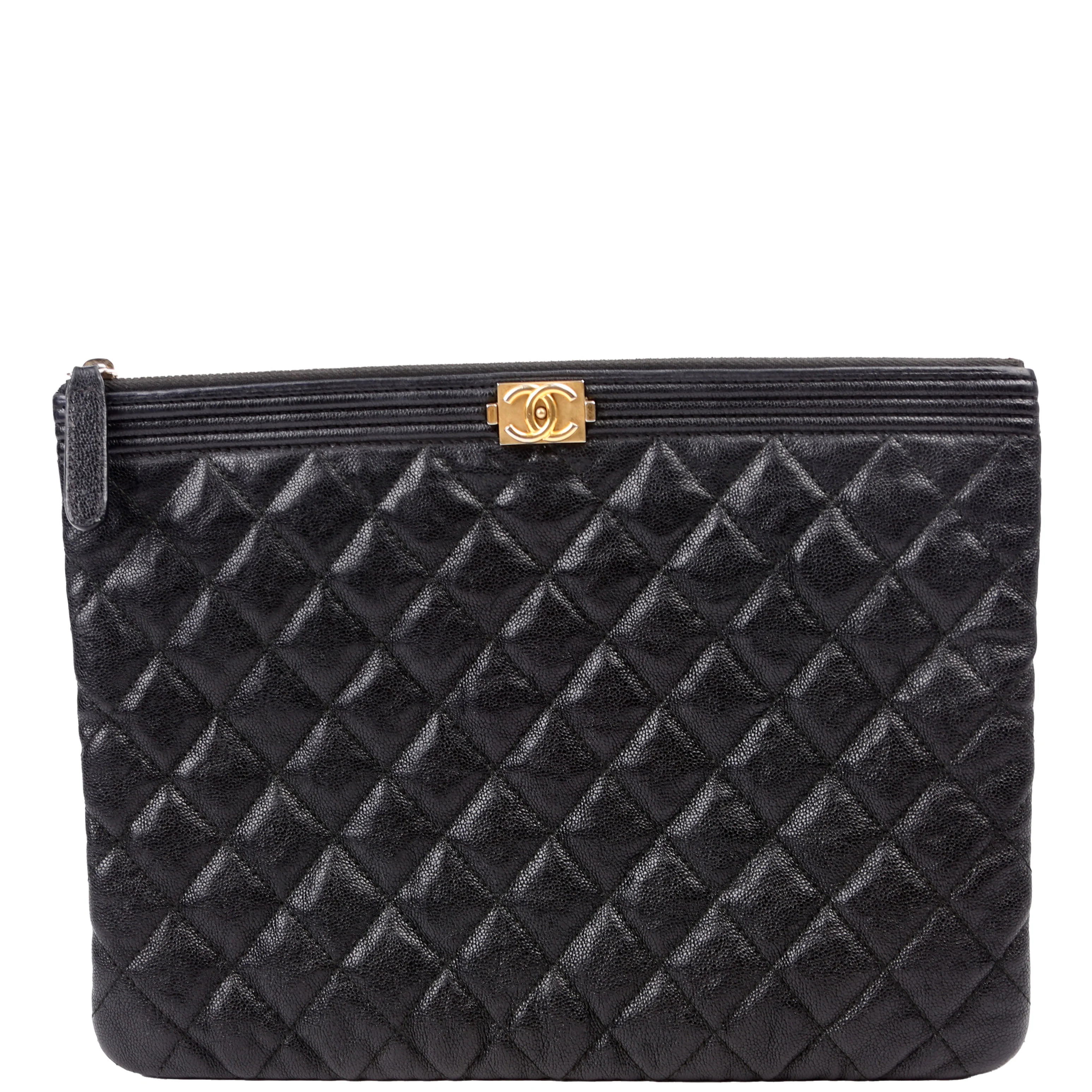 O Case Boy Medium Caviar Black