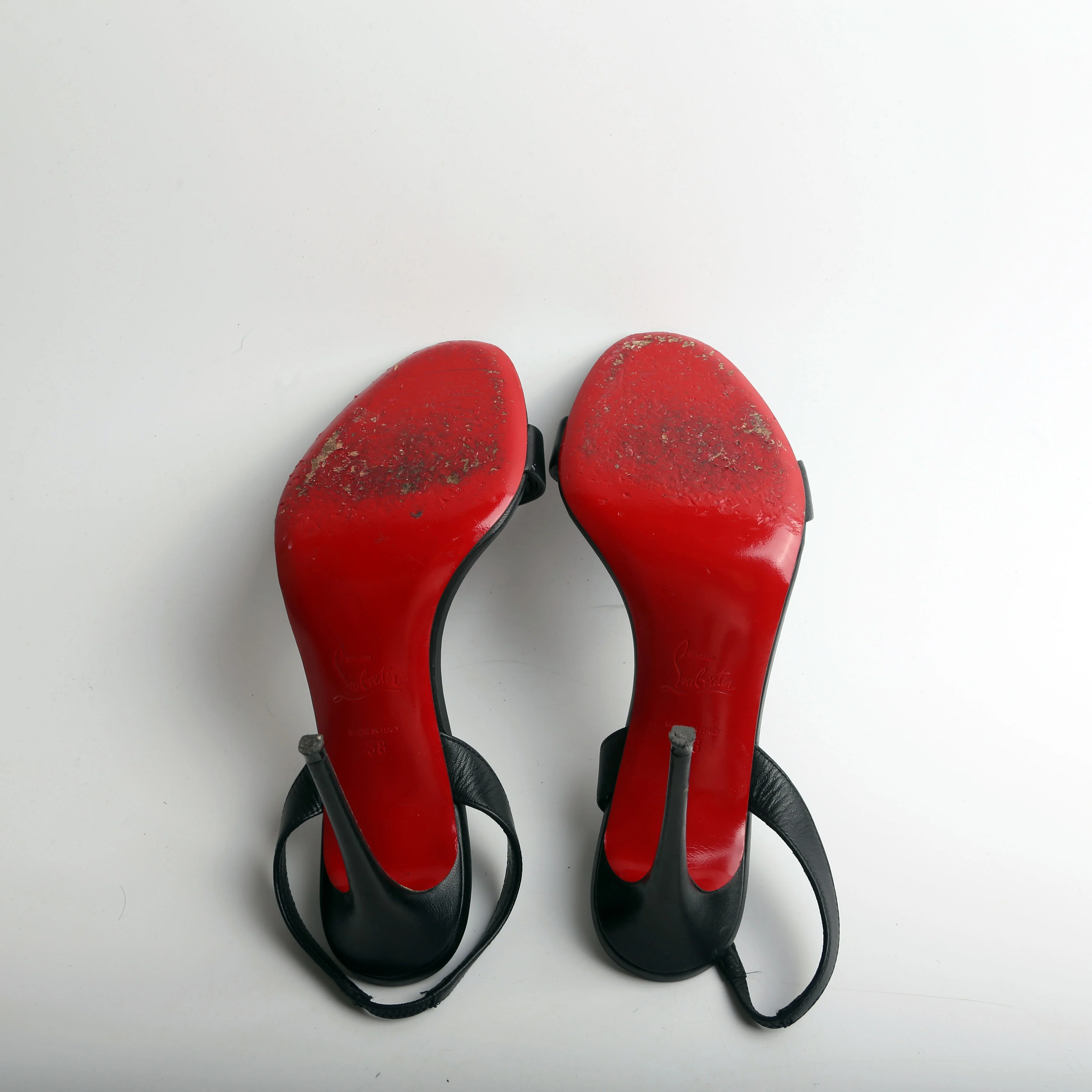 O Marilyn 85MM Leather Sandals Size 38 - Image 7