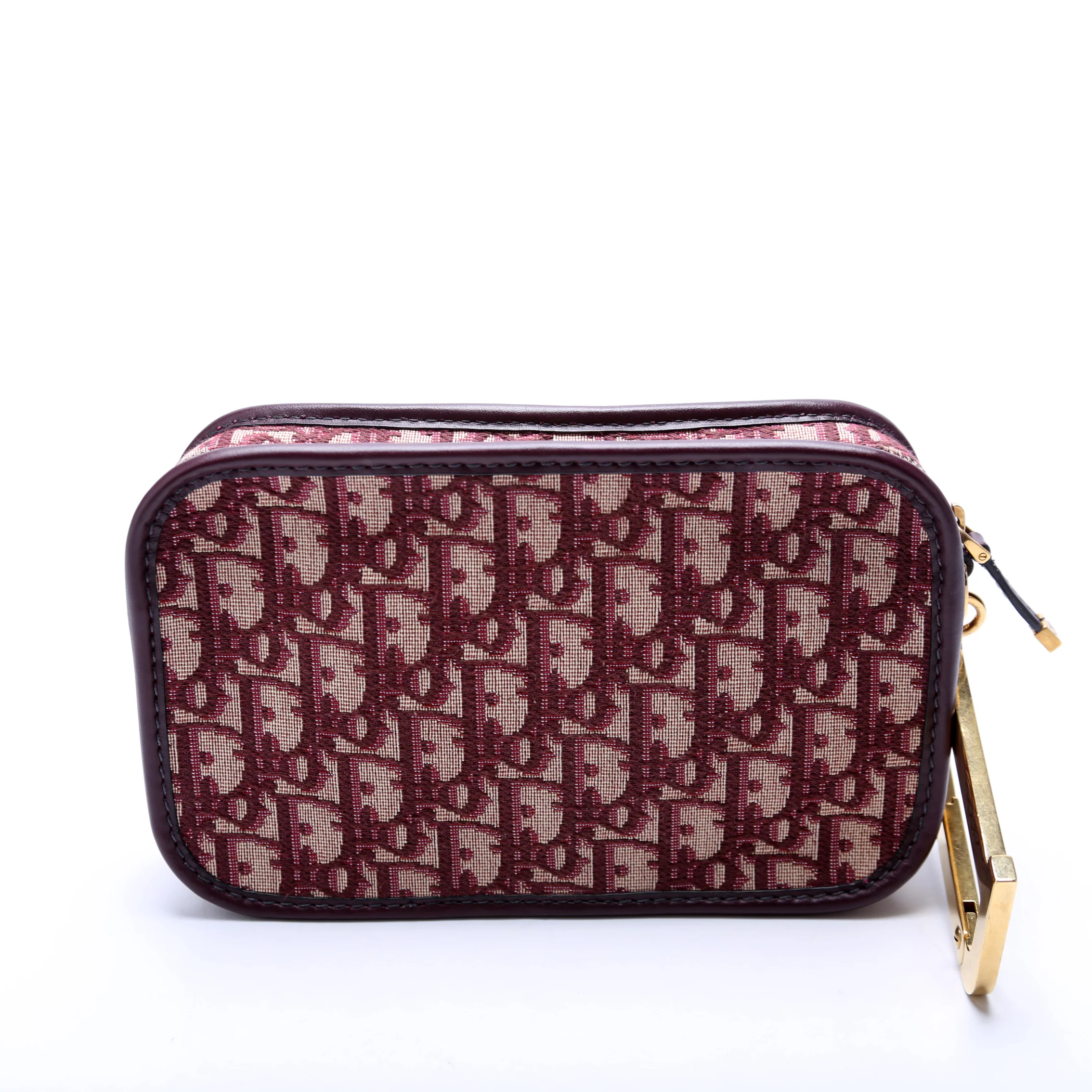 Oblique Diorquake Clutch Burgundy - Image 3