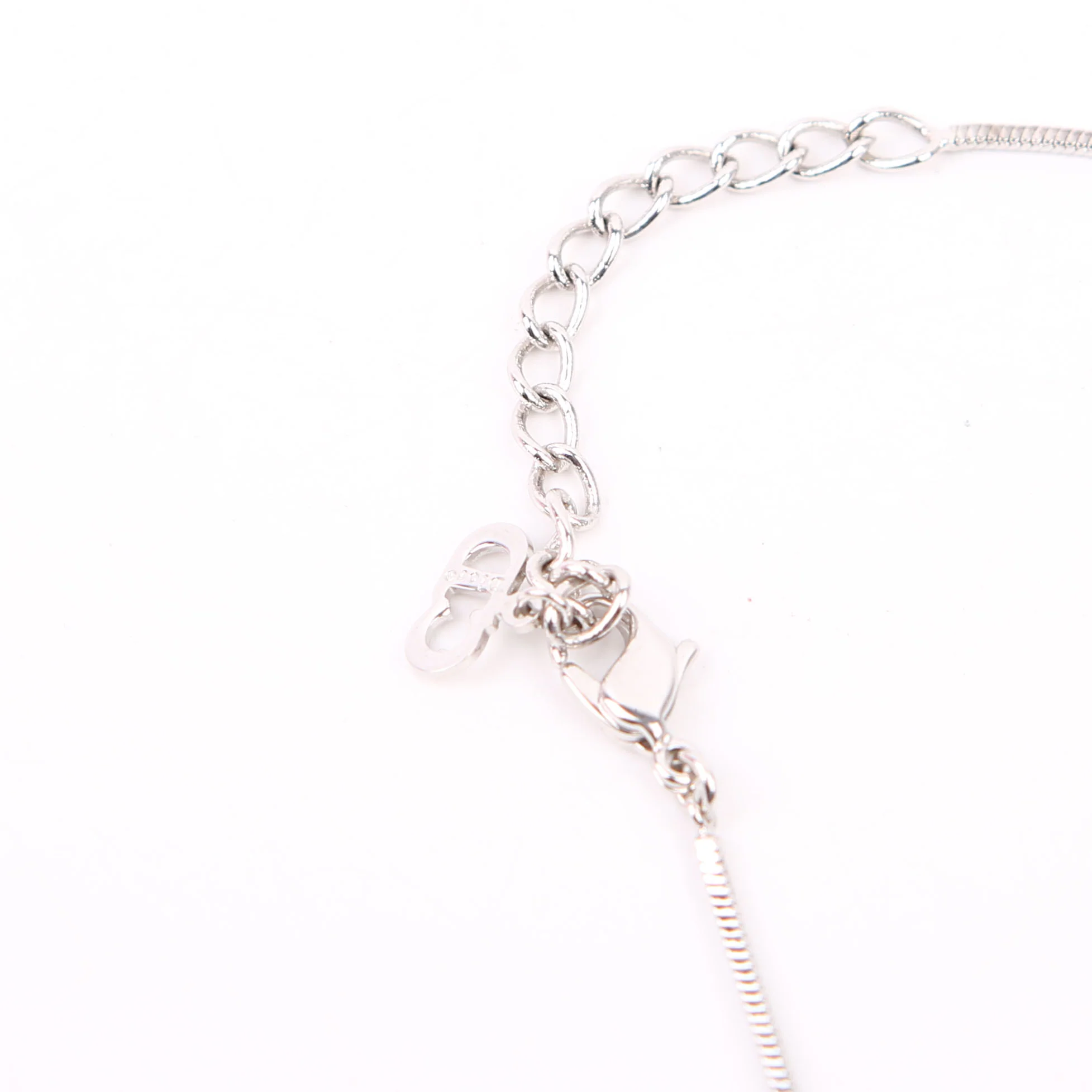 Oblique Trotter Pendant Necklace Silver/Blue - Image 3
