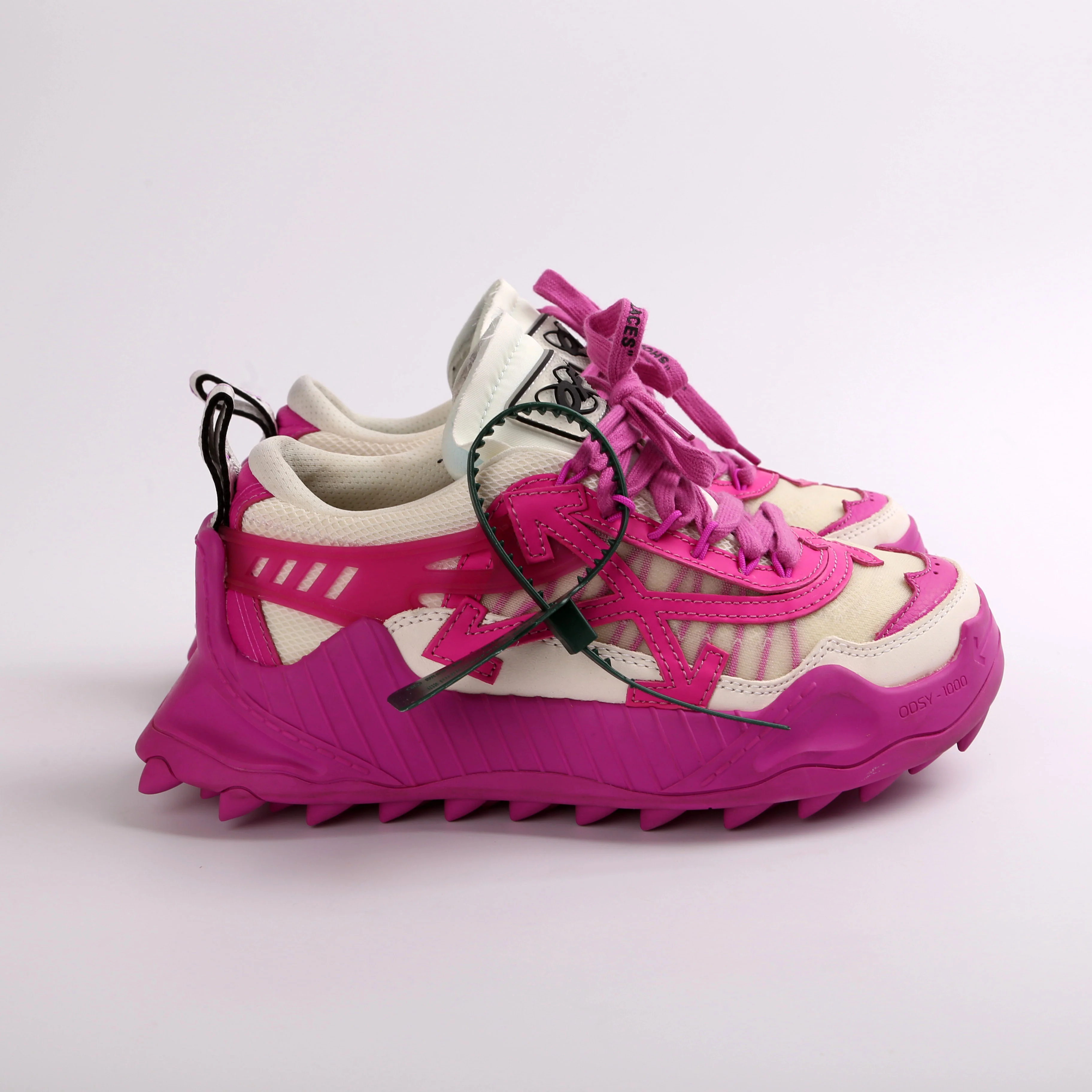 Odsy-1000 Leather Trainers Size 37 - Image 4