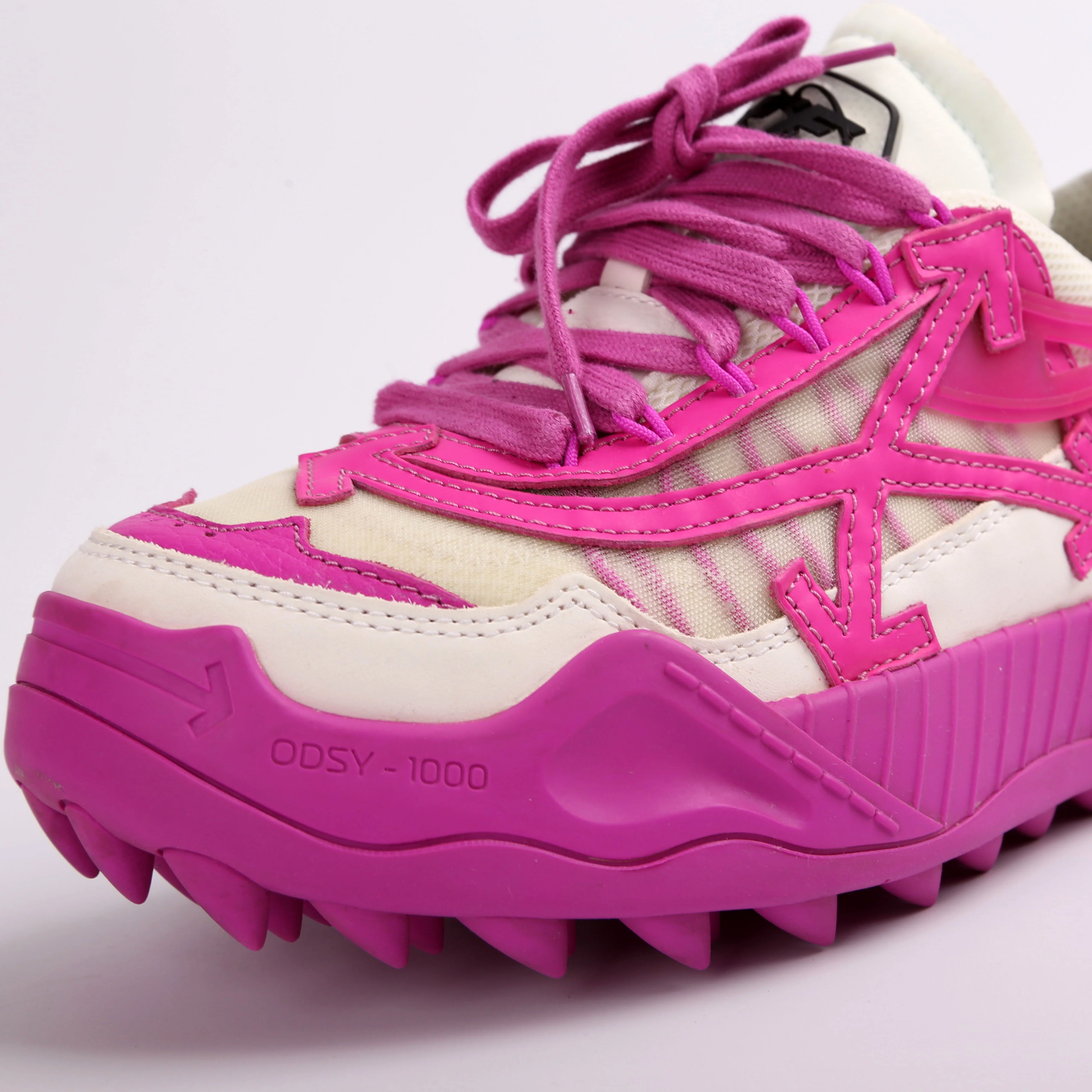Odsy-1000 Leather Trainers Size 37 - Image 7