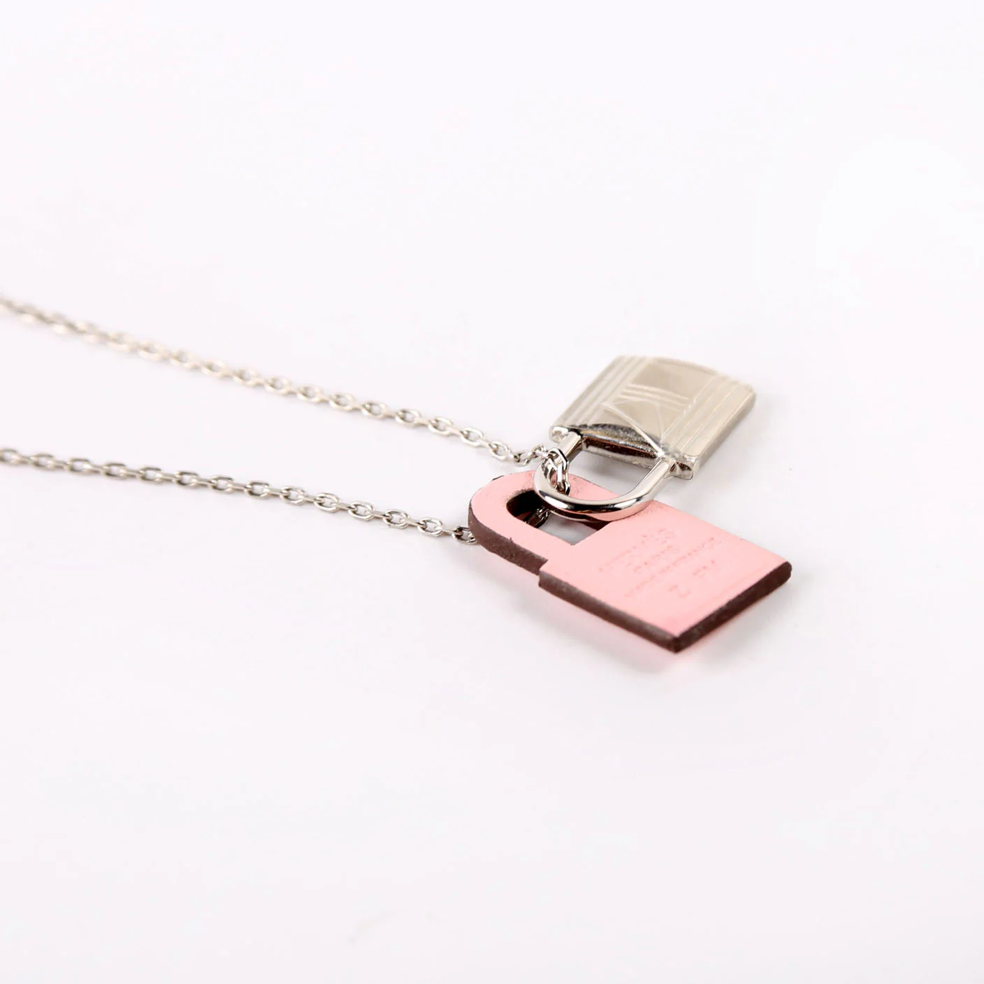 O'Kelly Swift/Palladium Small Pendant Necklace Silver/Pink - Image 5