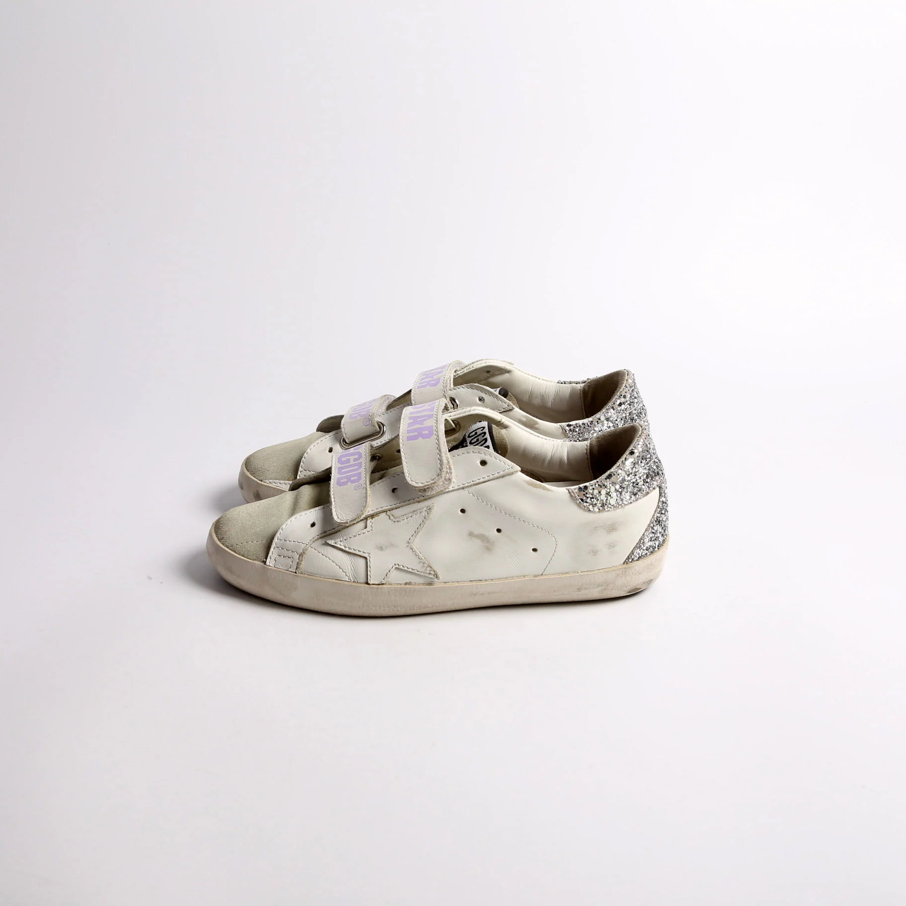 Old School Sneakers Size 37 White/Lavender - Image 3