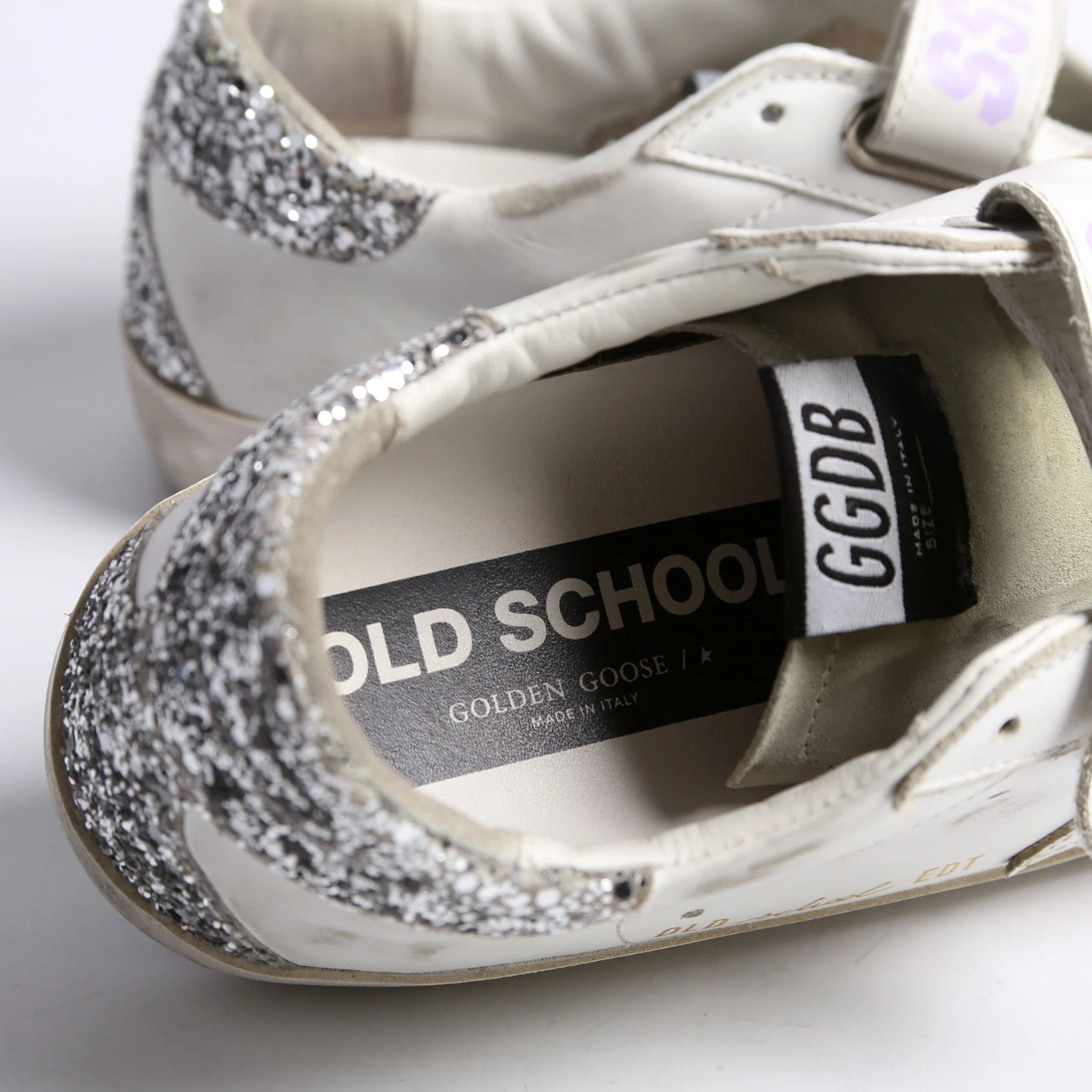 Old School Sneakers Size 37 White/Lavender - Image 6