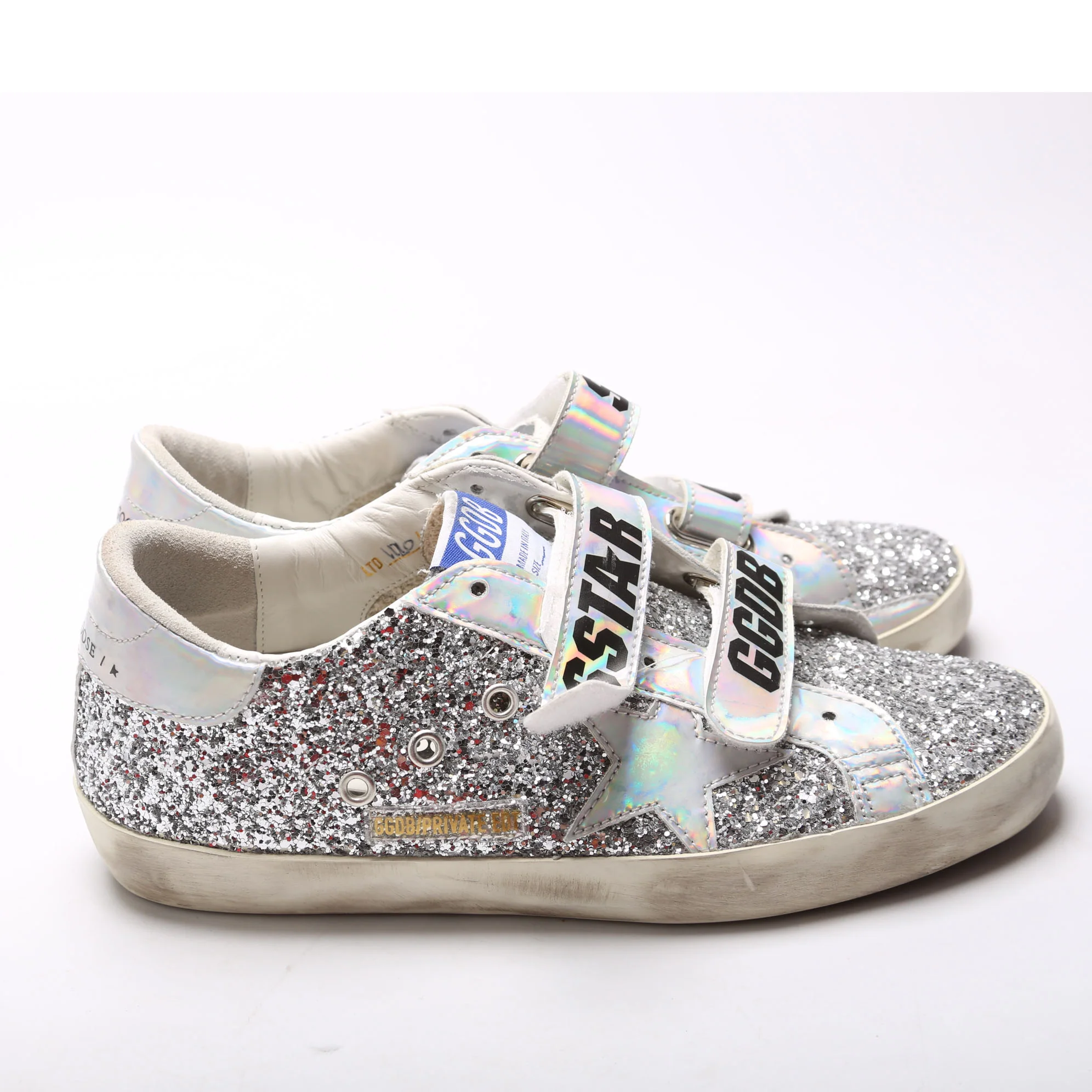 Old School Sneakers Size 38 Silver - Image 3