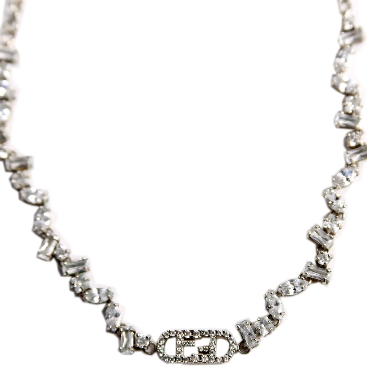 O'Lock Crystal Choker Silver