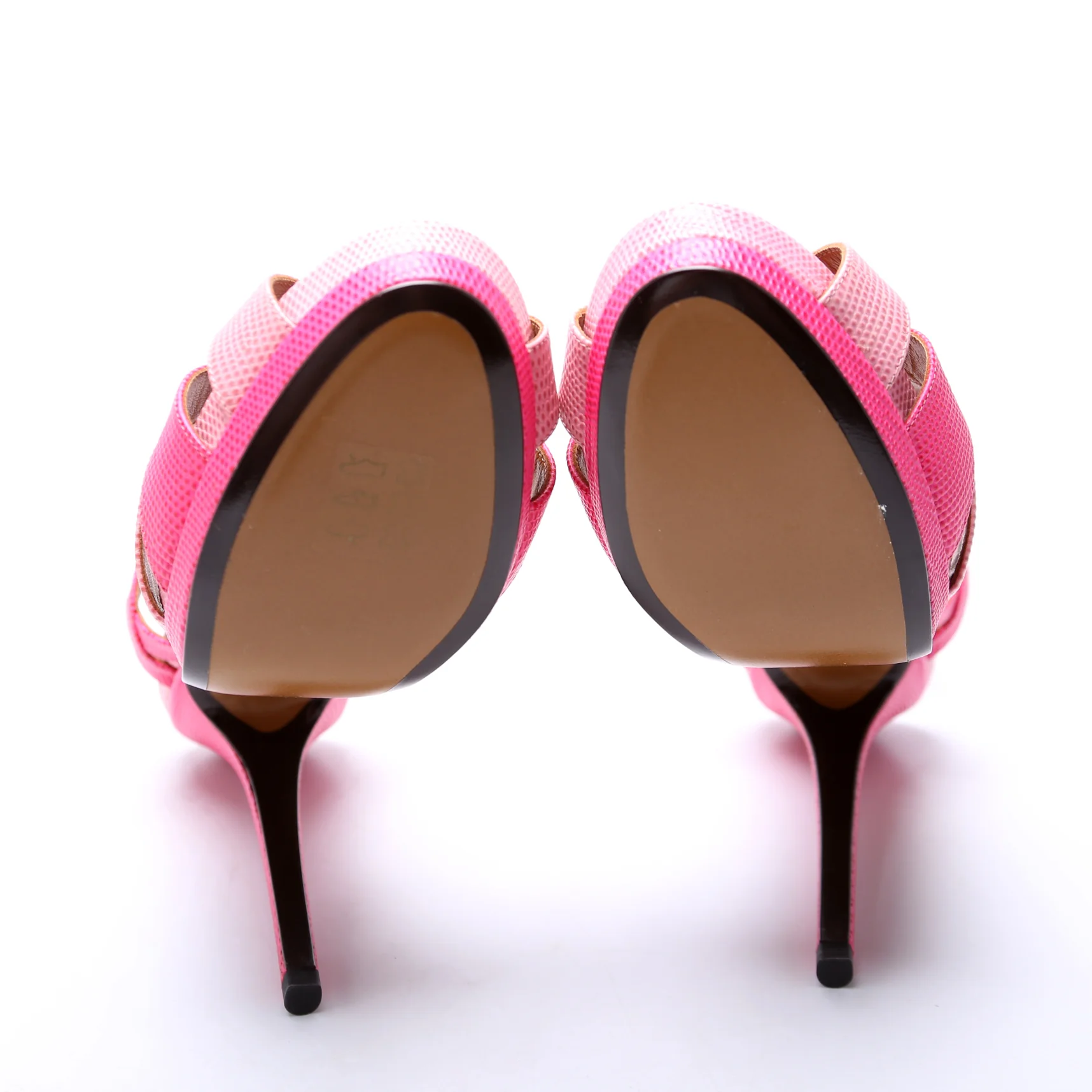 ON HOLD Twisted T-Strap Sandal Heels Size 39 Pink - Image 7