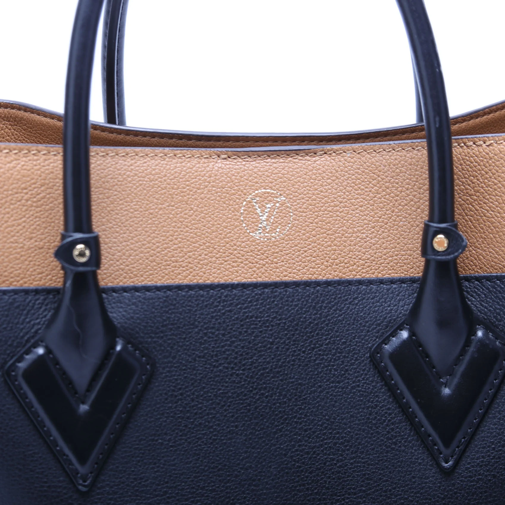 On My Side MM Calfskin/Monogram Black/Brown - Image 7
