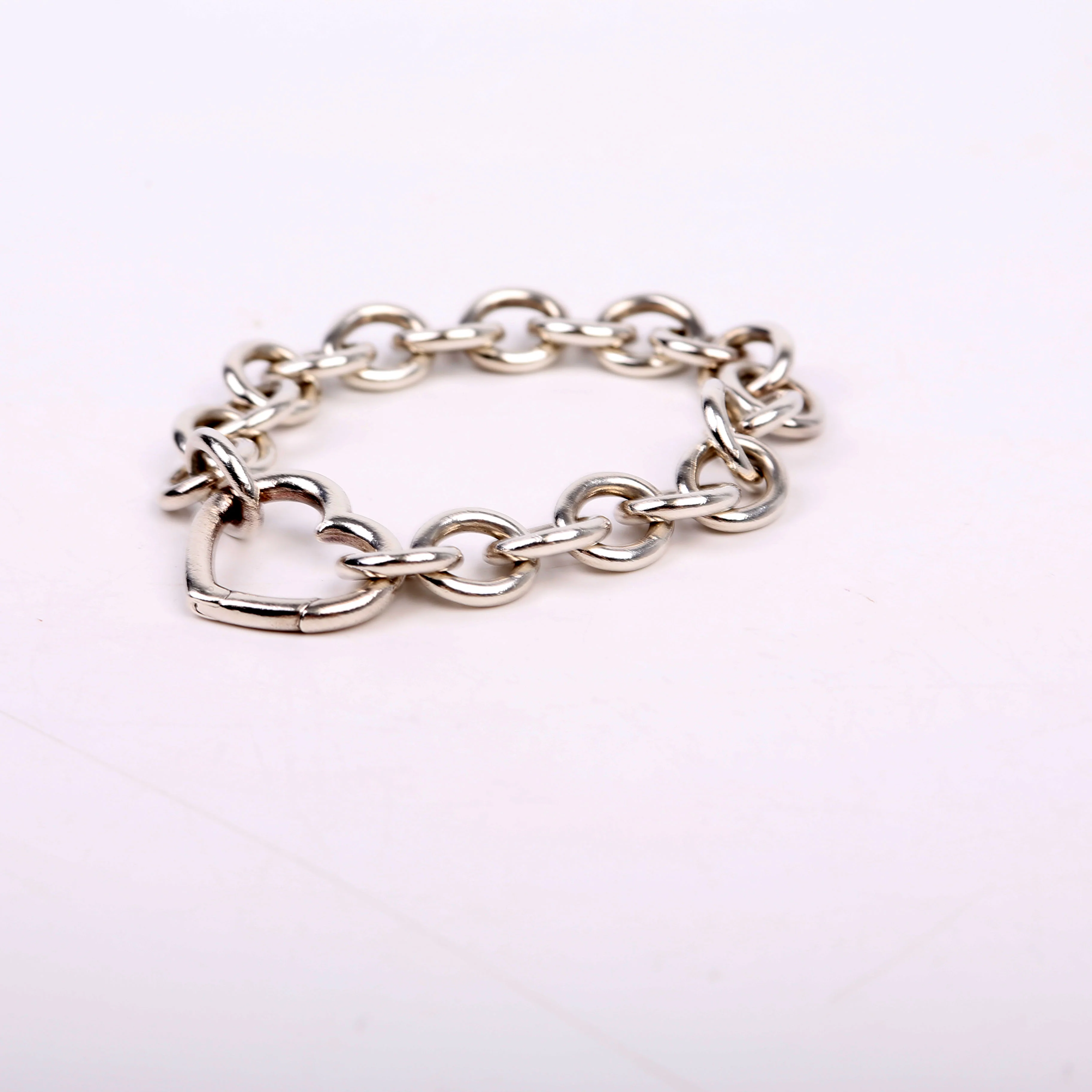 Open Heart Clasp Bracelet 925 - Image 2