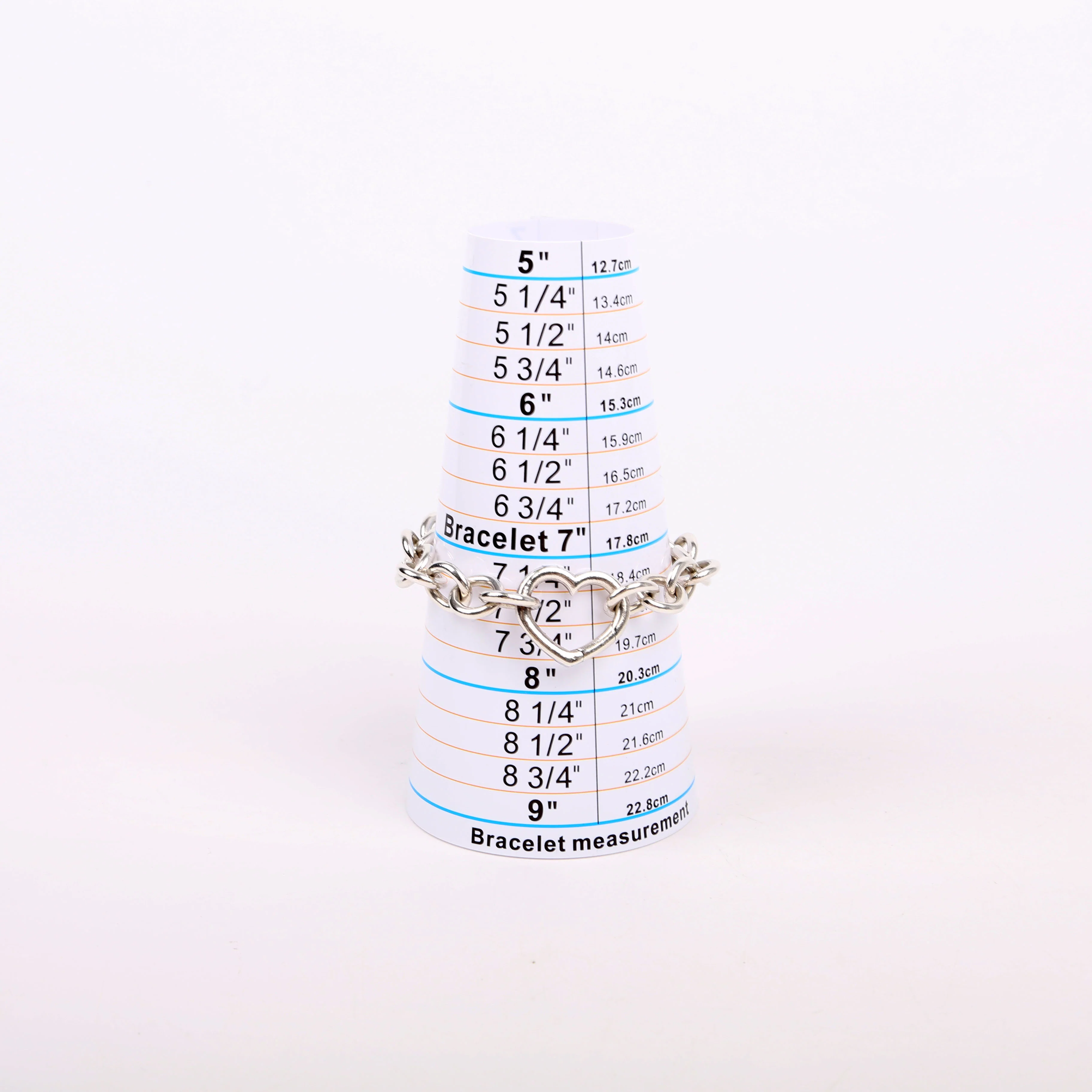 Open Heart Clasp Bracelet 925 - Image 5
