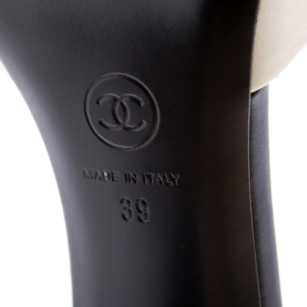 Open Toe D'orsay Lambskin Pearl Pumps Size 39 - Image 10