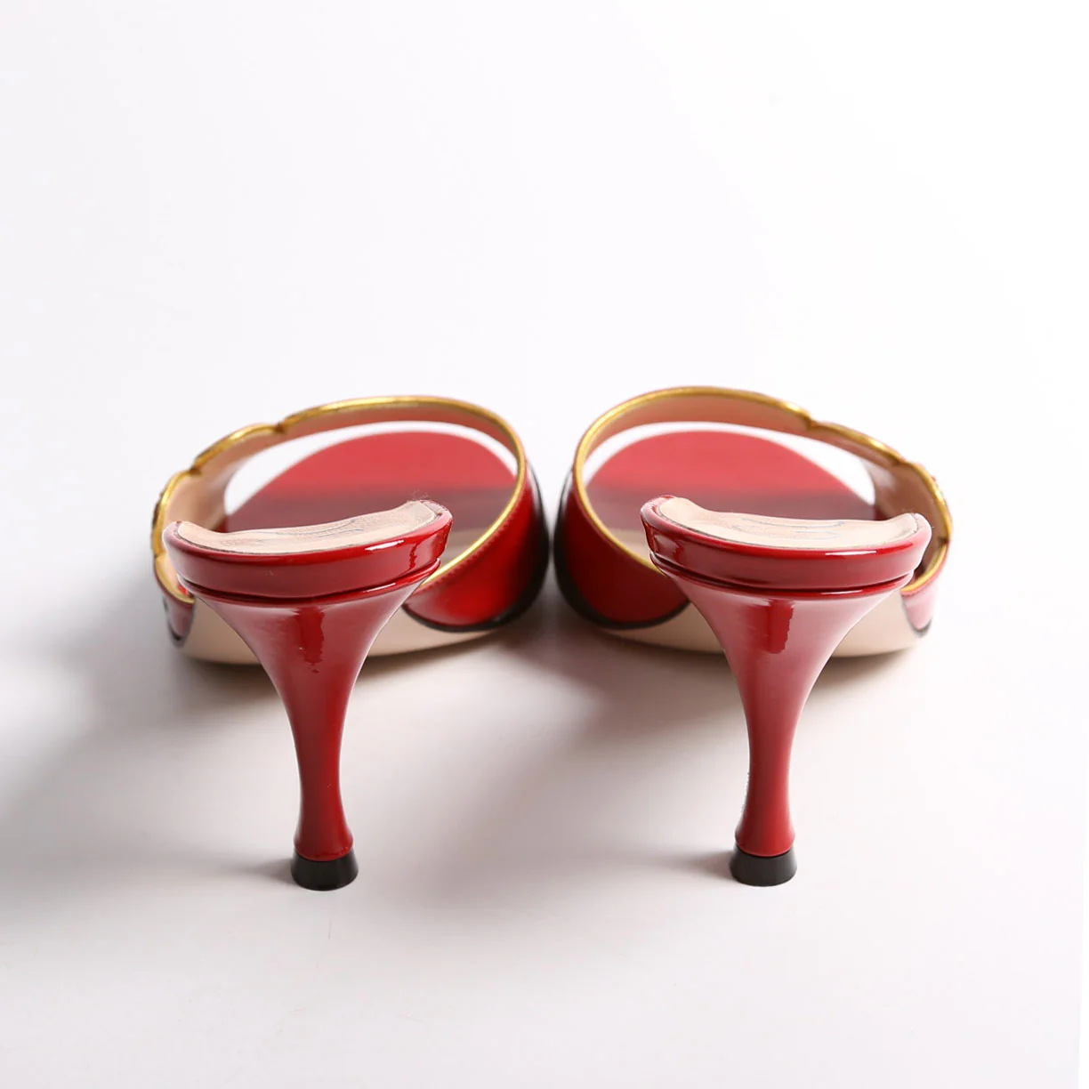 Open Toe Sandals Size 37.5 Red - Image 4