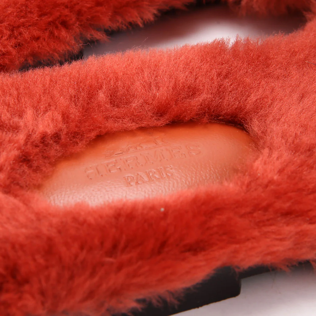 Oran Shearling Sandals Size 38.5 - Image 5