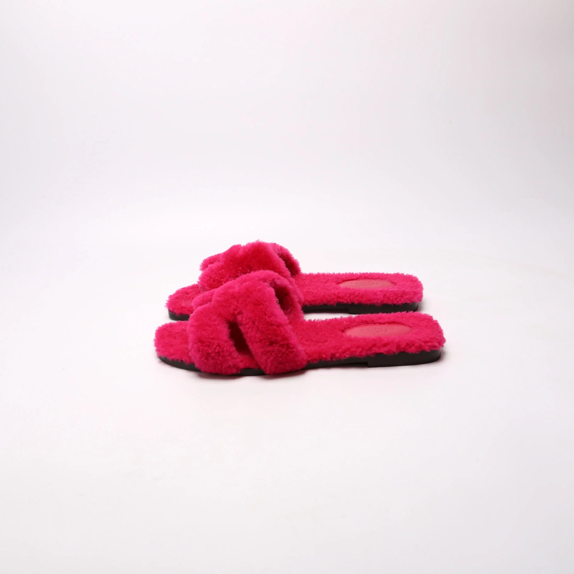 Oran Woolskin Sandals Size 38 Pink - Image 3