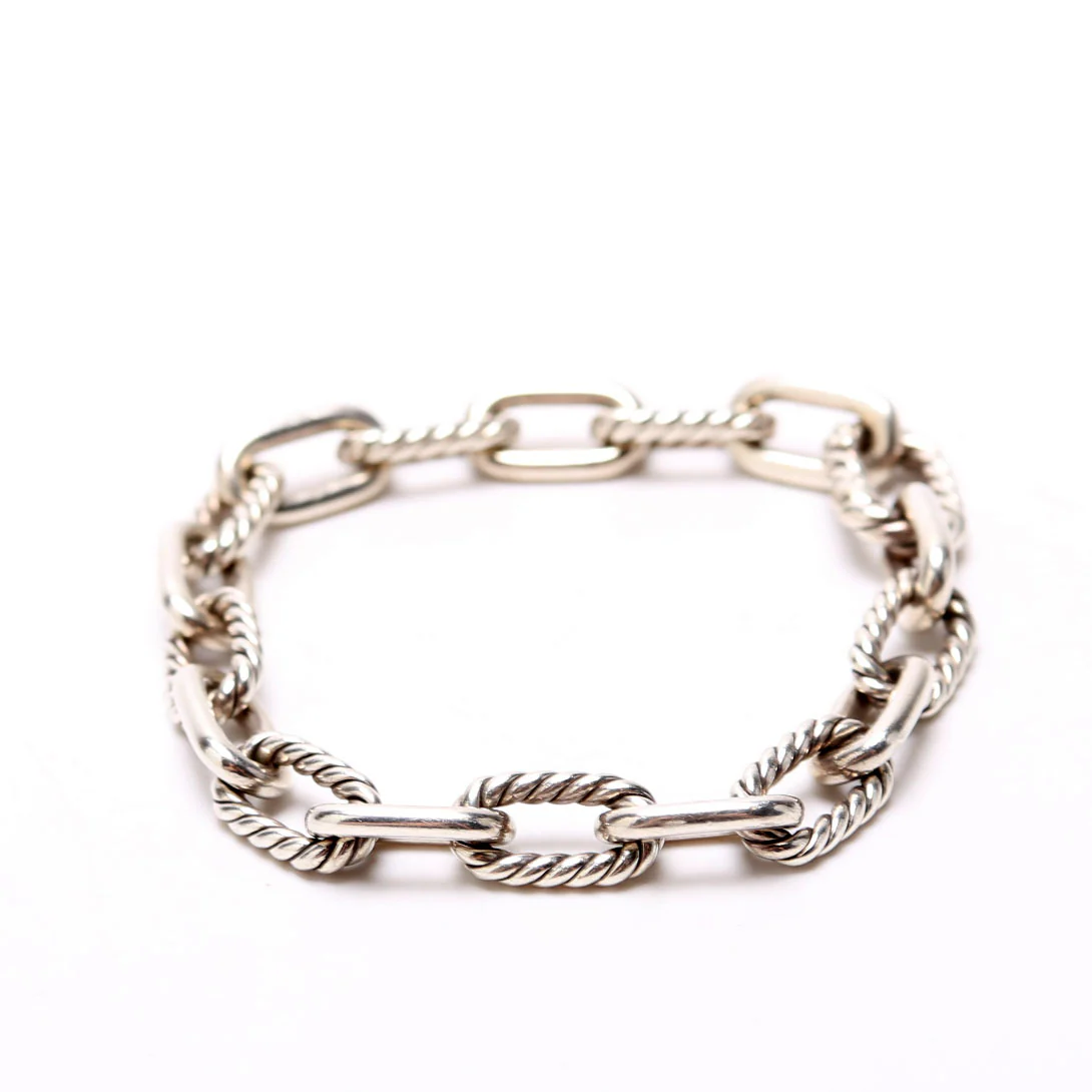 Oval Link Bracelet 925 - Image 3