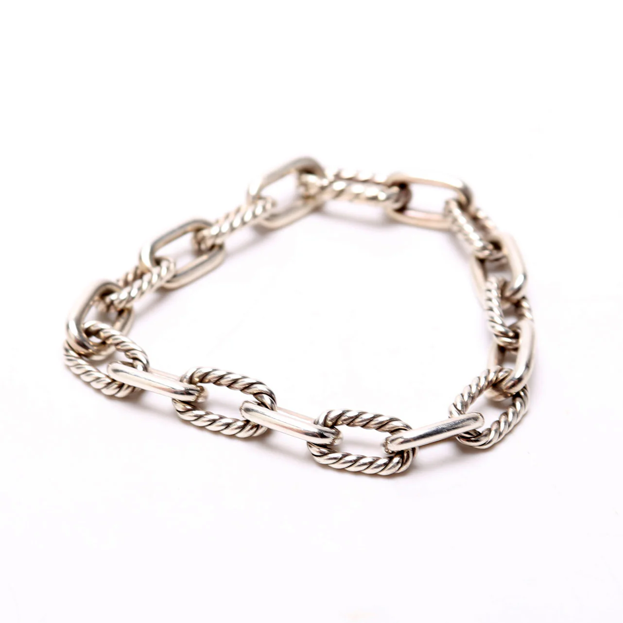 Oval Link Bracelet 925 - Image 4