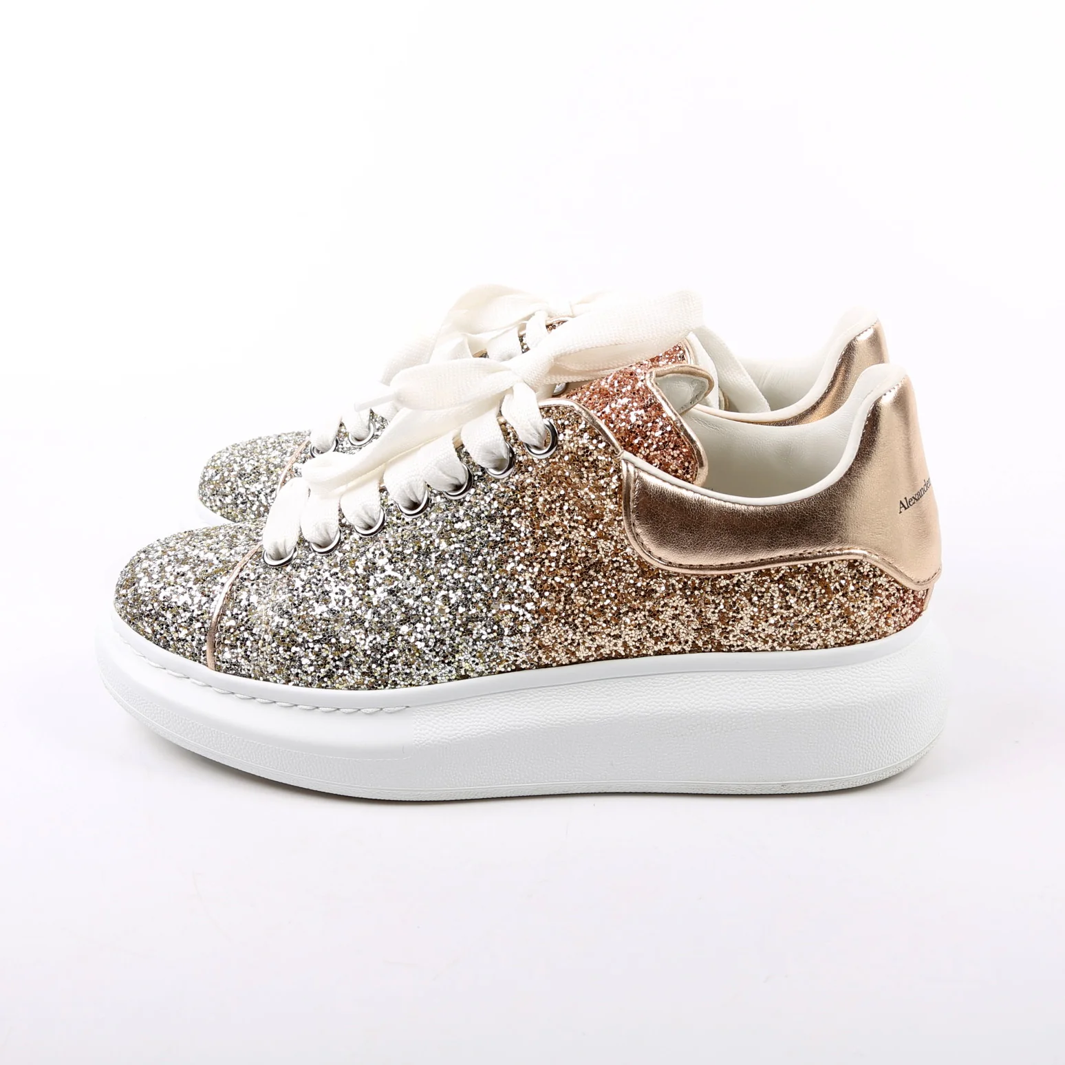 Oversized Glitter Sneakers Size 38 - Image 3