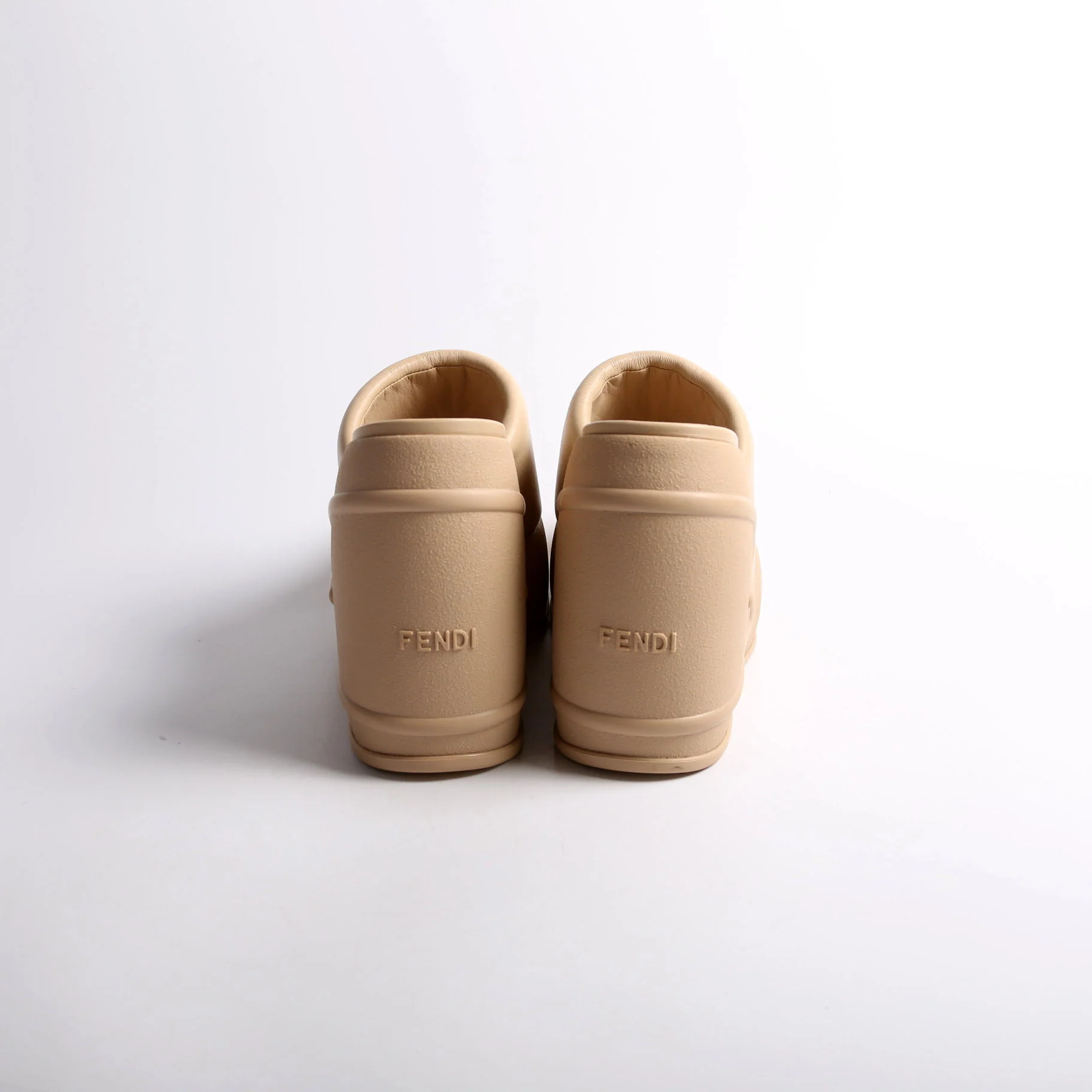 Padded Leather Platform Slides - Image 4