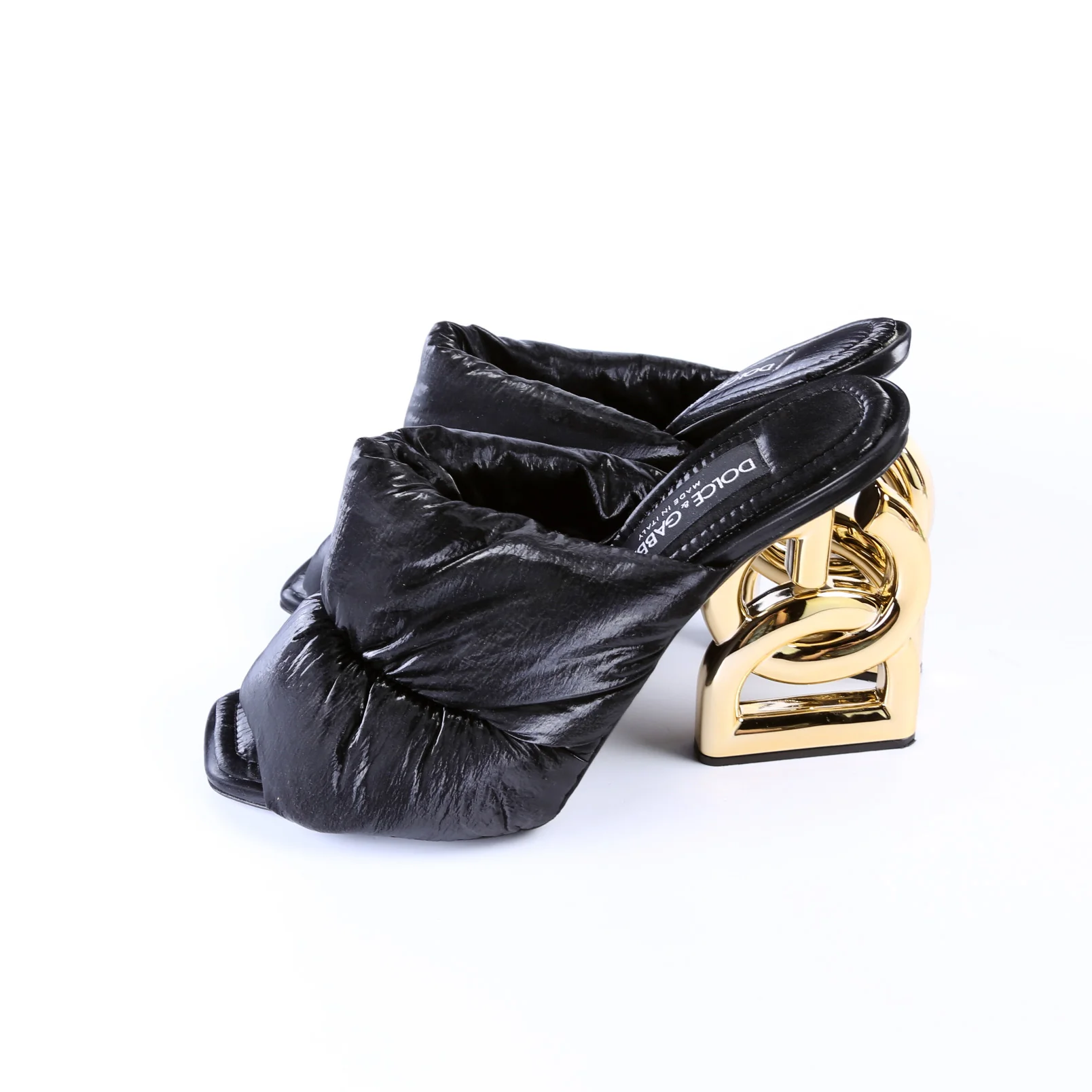 Padded Nylon DG Logo Mules Size 40.5 - Image 4