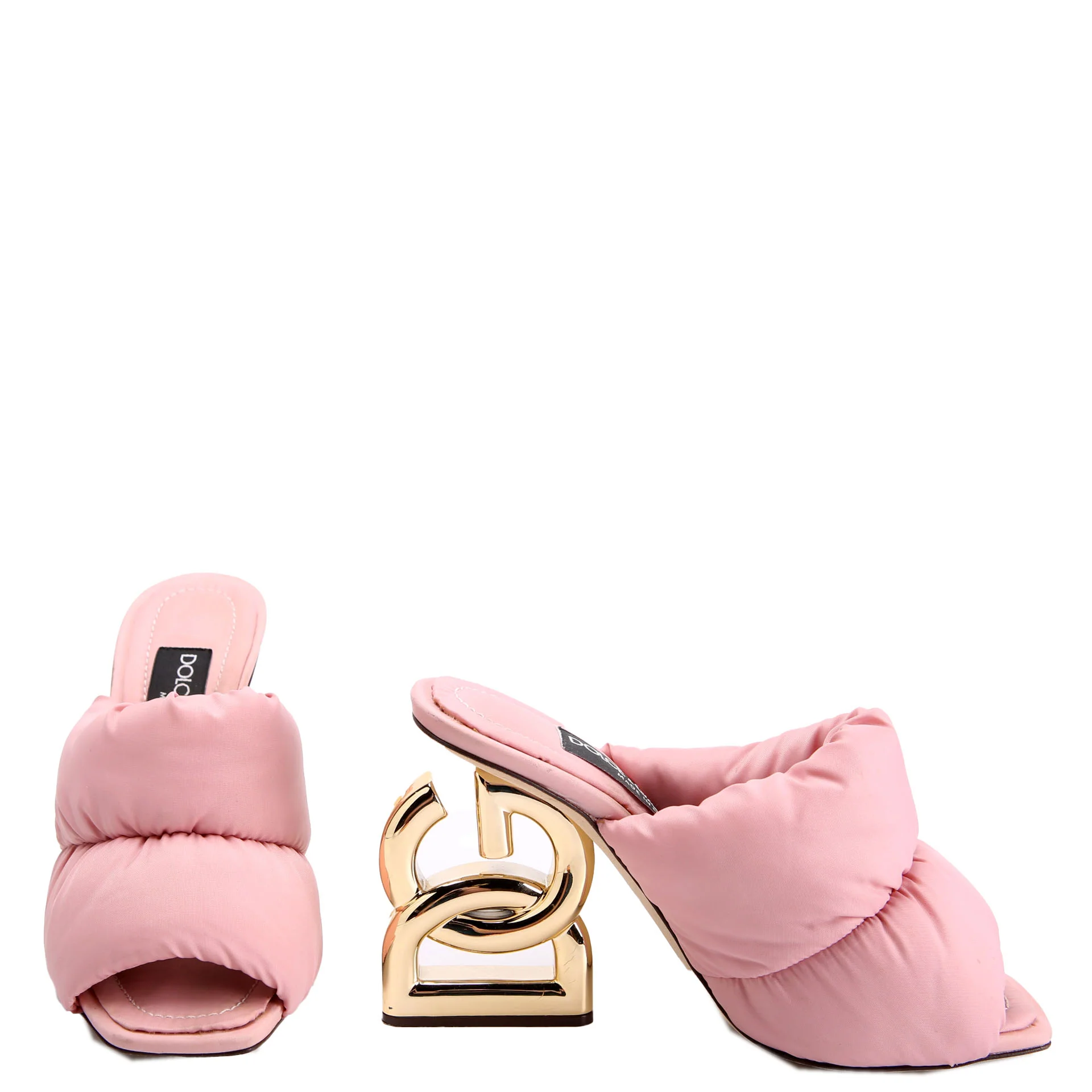 Padded Nylon DG Pop Mules Pink