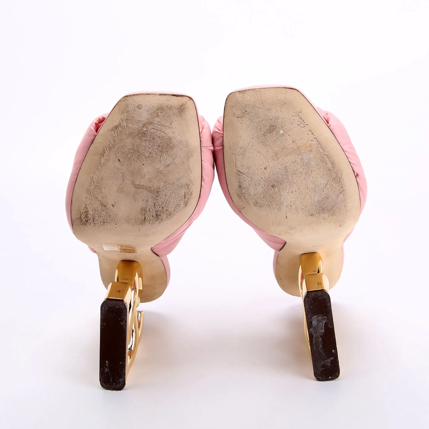Padded Nylon DG Pop Mules Pink - Image 10