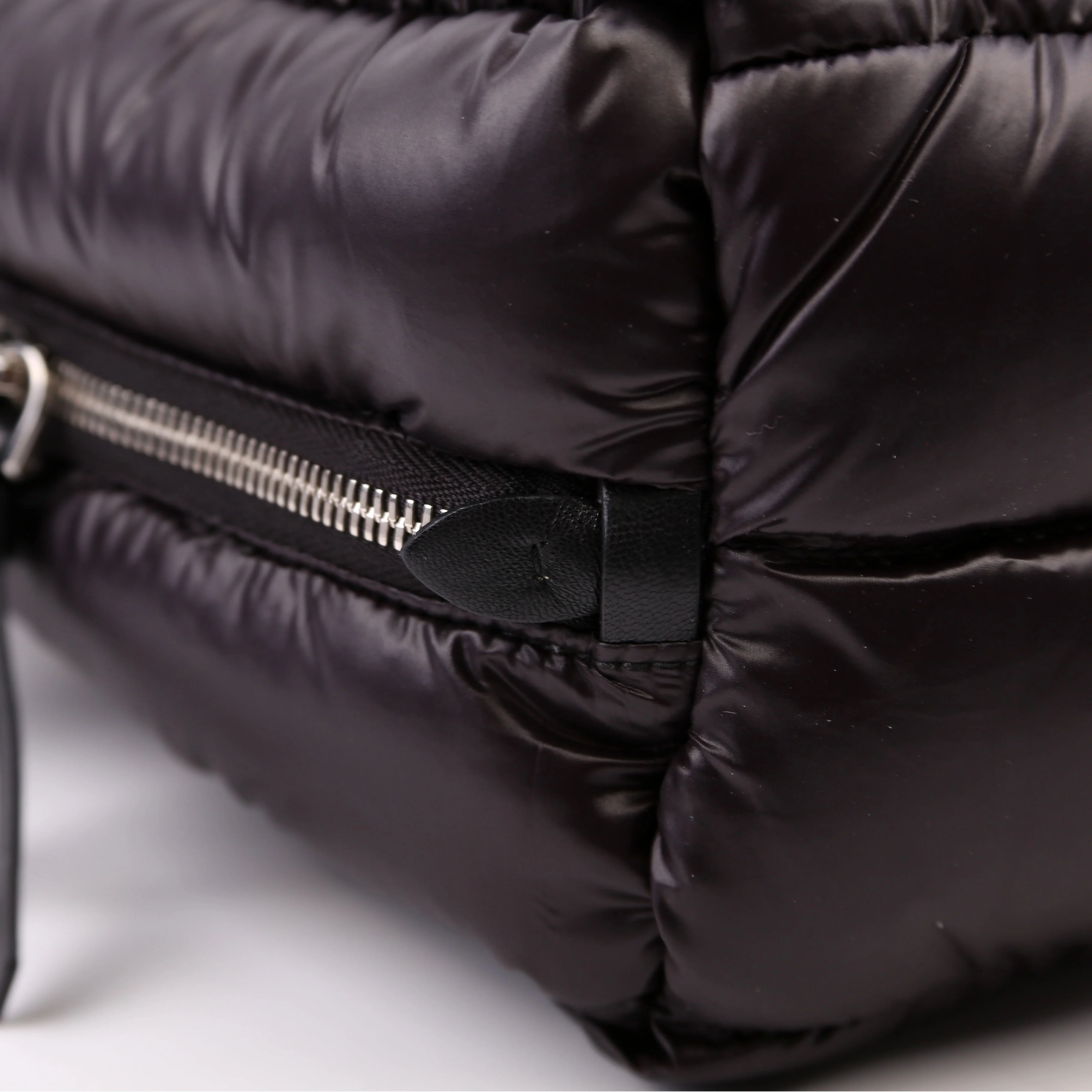 Padded Nylon Top Handle Black - Image 5