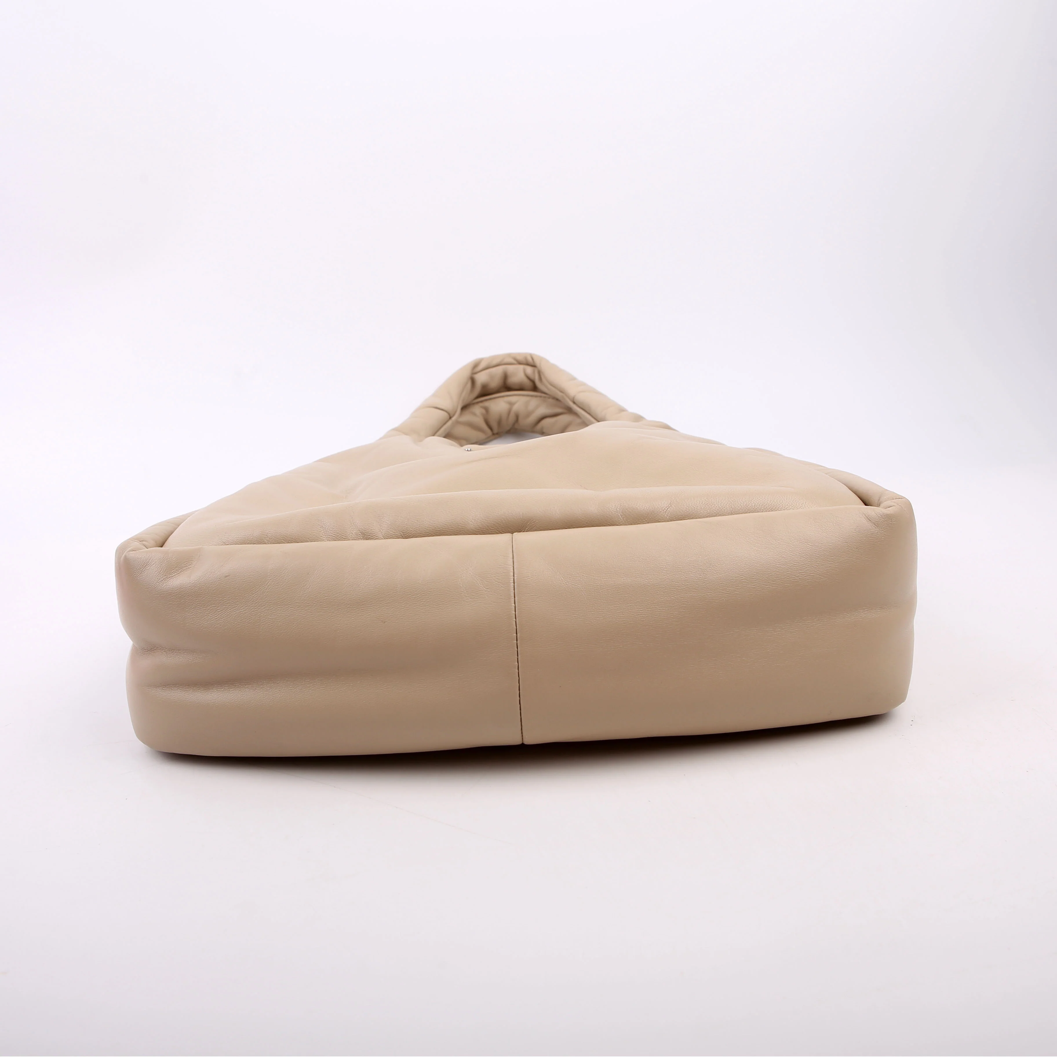 Padded Soft Nappa Tote Medium Beige - Image 4