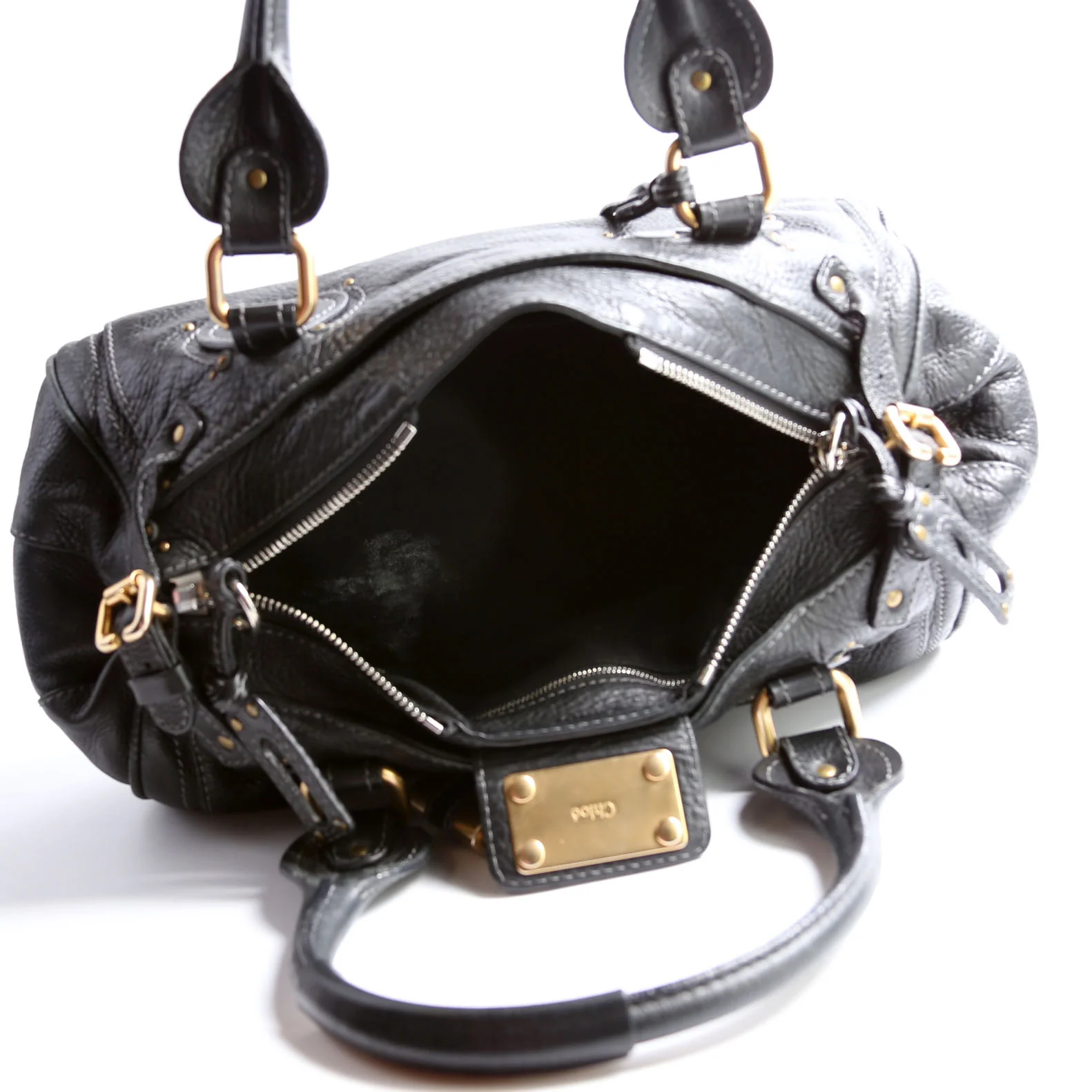 Paddington Top Handle Black/Gold - Image 16