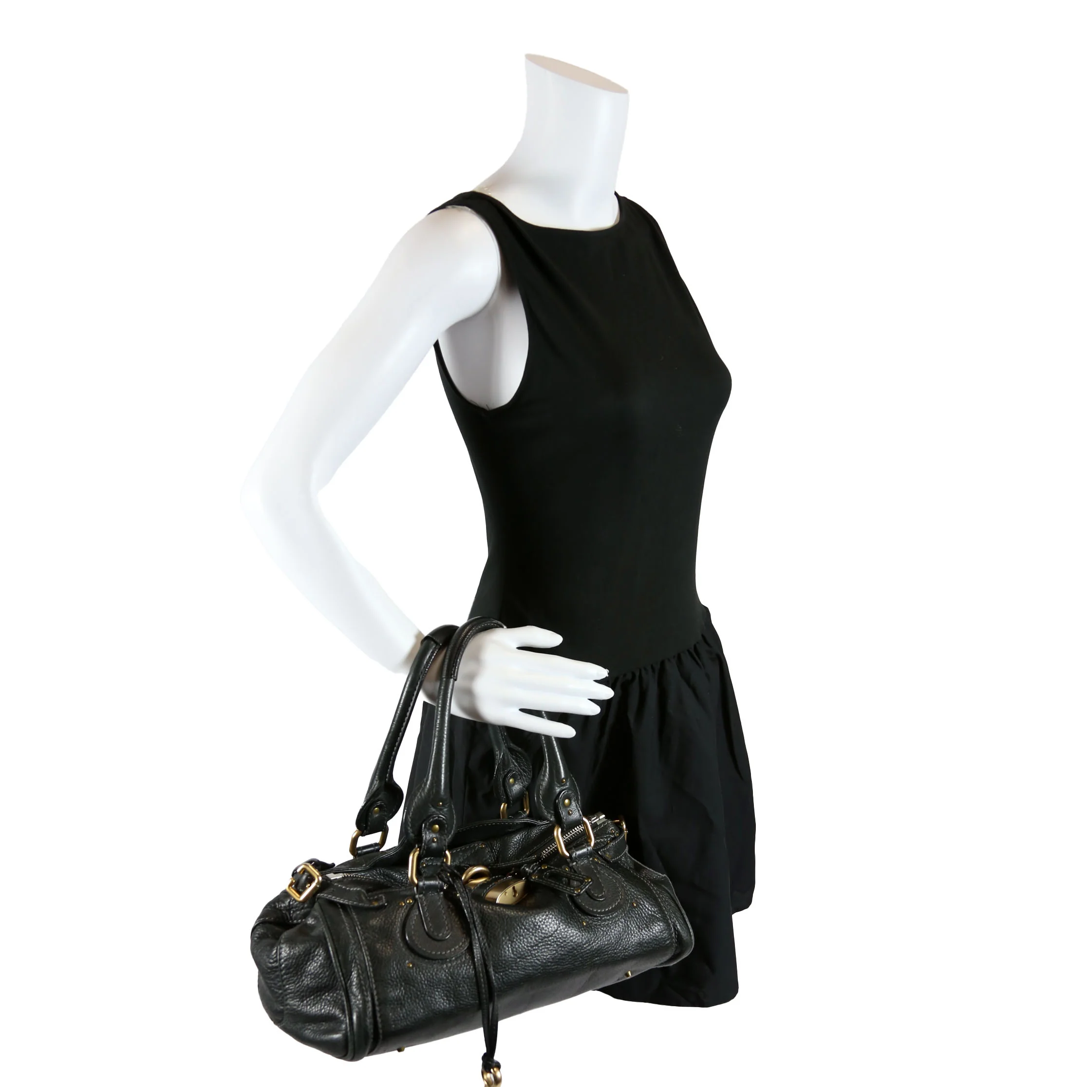 Paddington Top Handle Black/Gold - Image 18