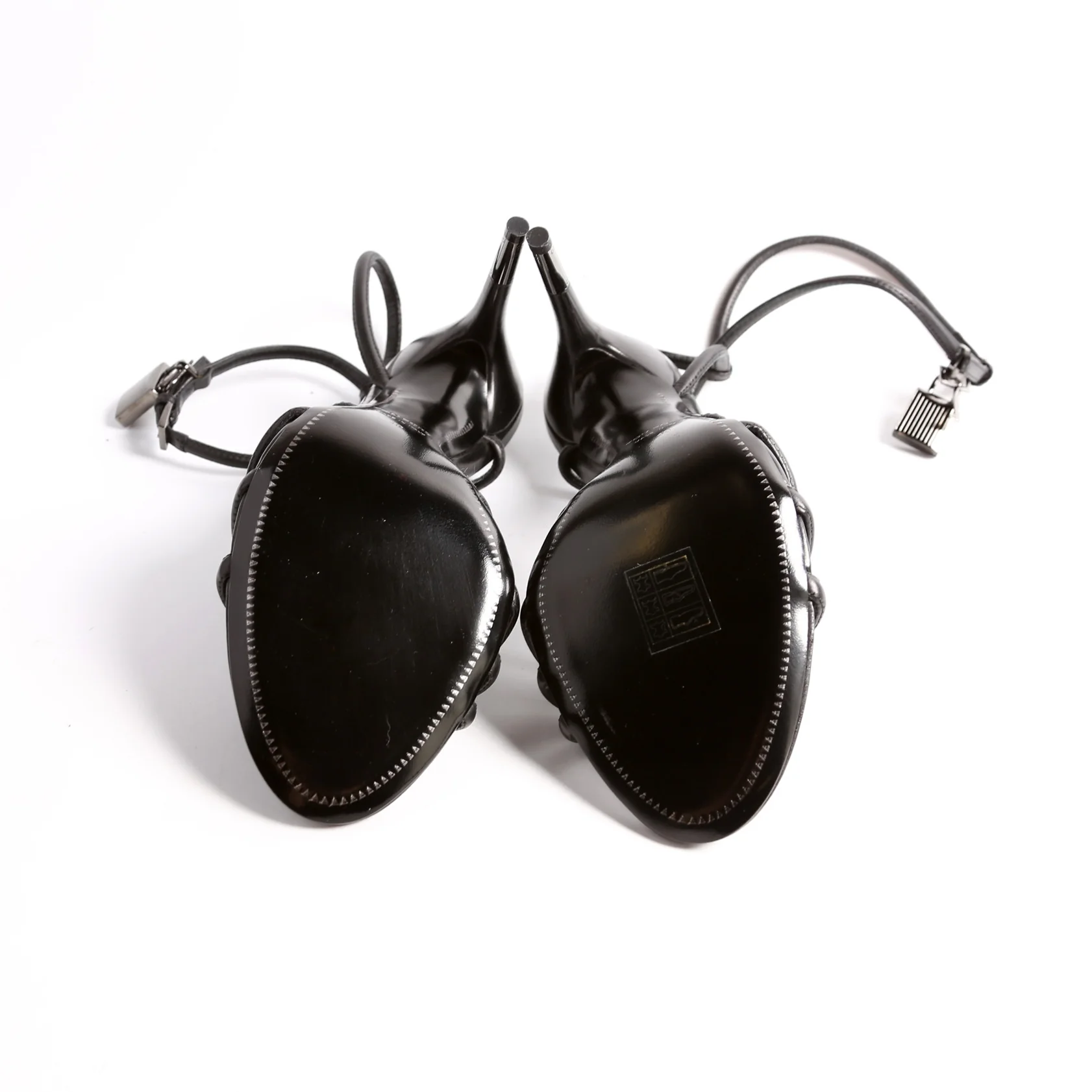 Padlock Naked Sandal Size 40 Black - Image 6