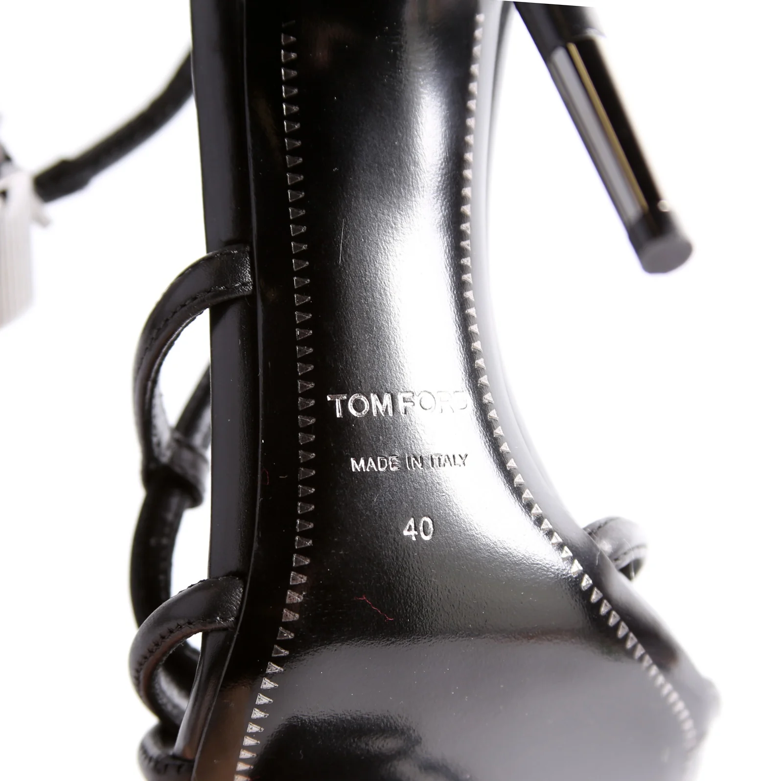Padlock Naked Sandal Size 40 Black - Image 7