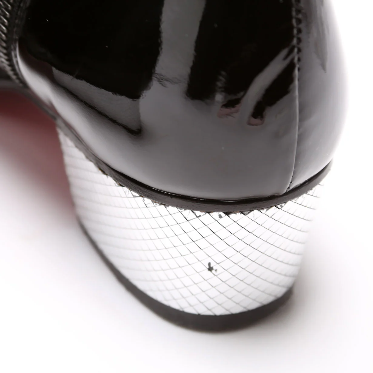 Palace Patent Leather Ankle Booties Size 37.5 Black - Image 5