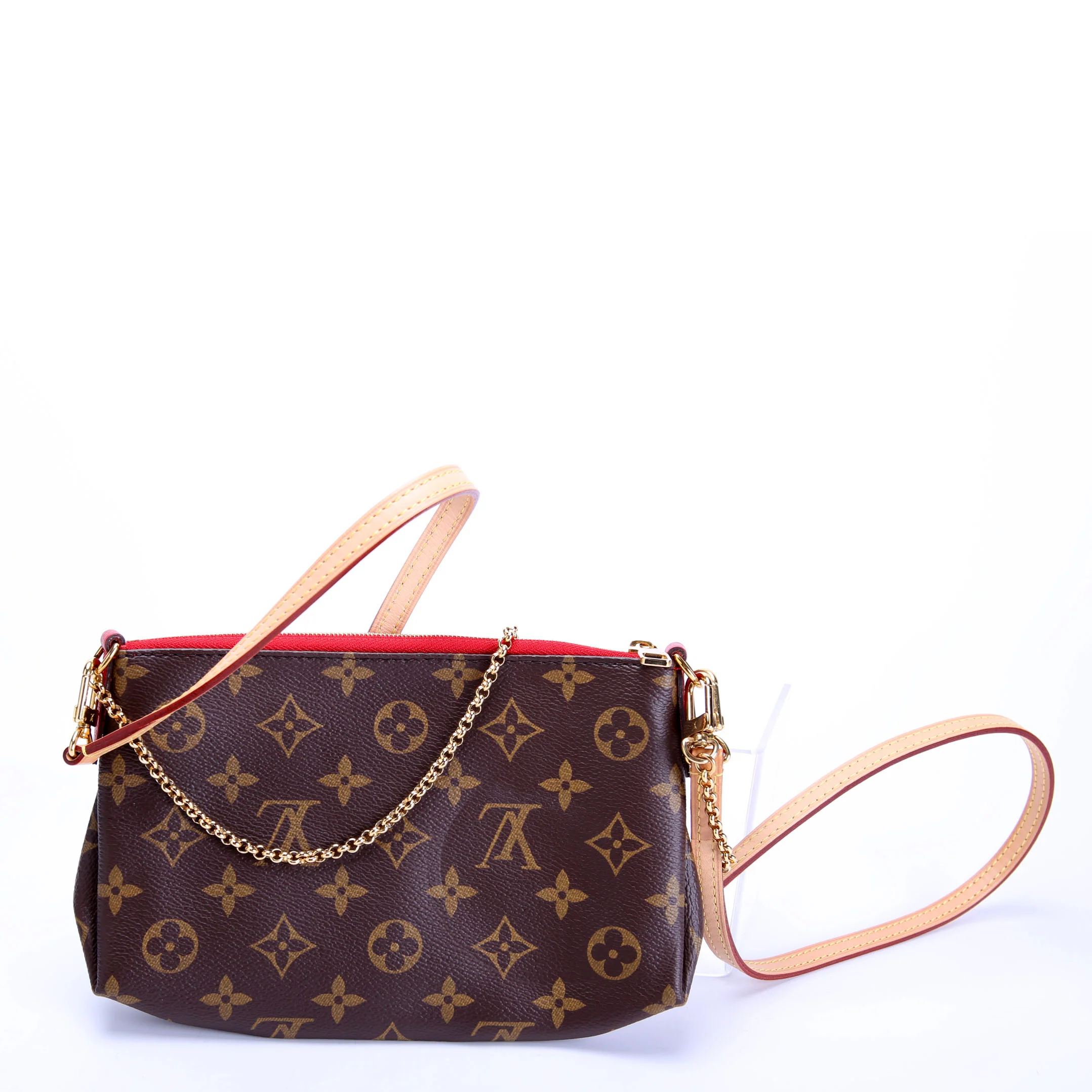 Pallas Clutch Monogram Brown/Red - Image 3
