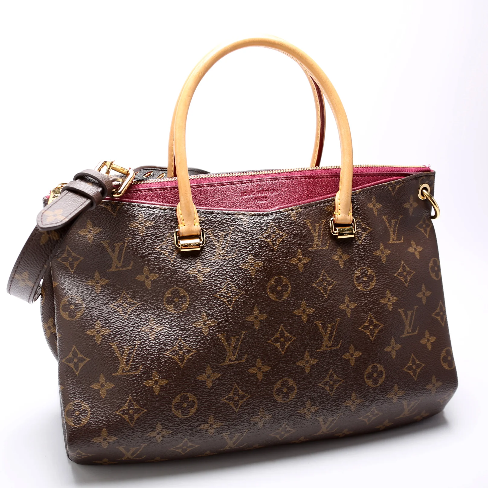 Pallas Tote Monogram Canvas Side Berry - Image 2