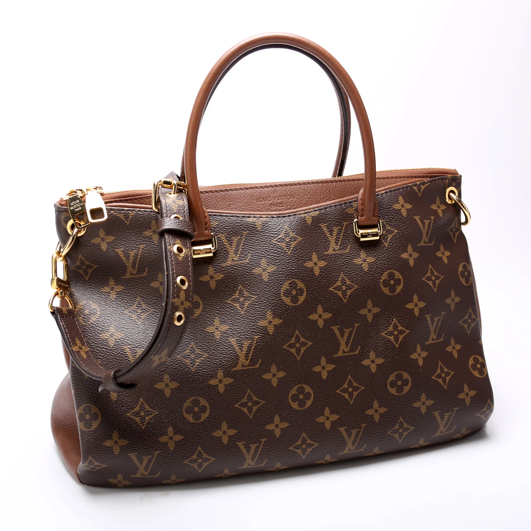 Pallas Tote Monogram Leather Side - Image 2