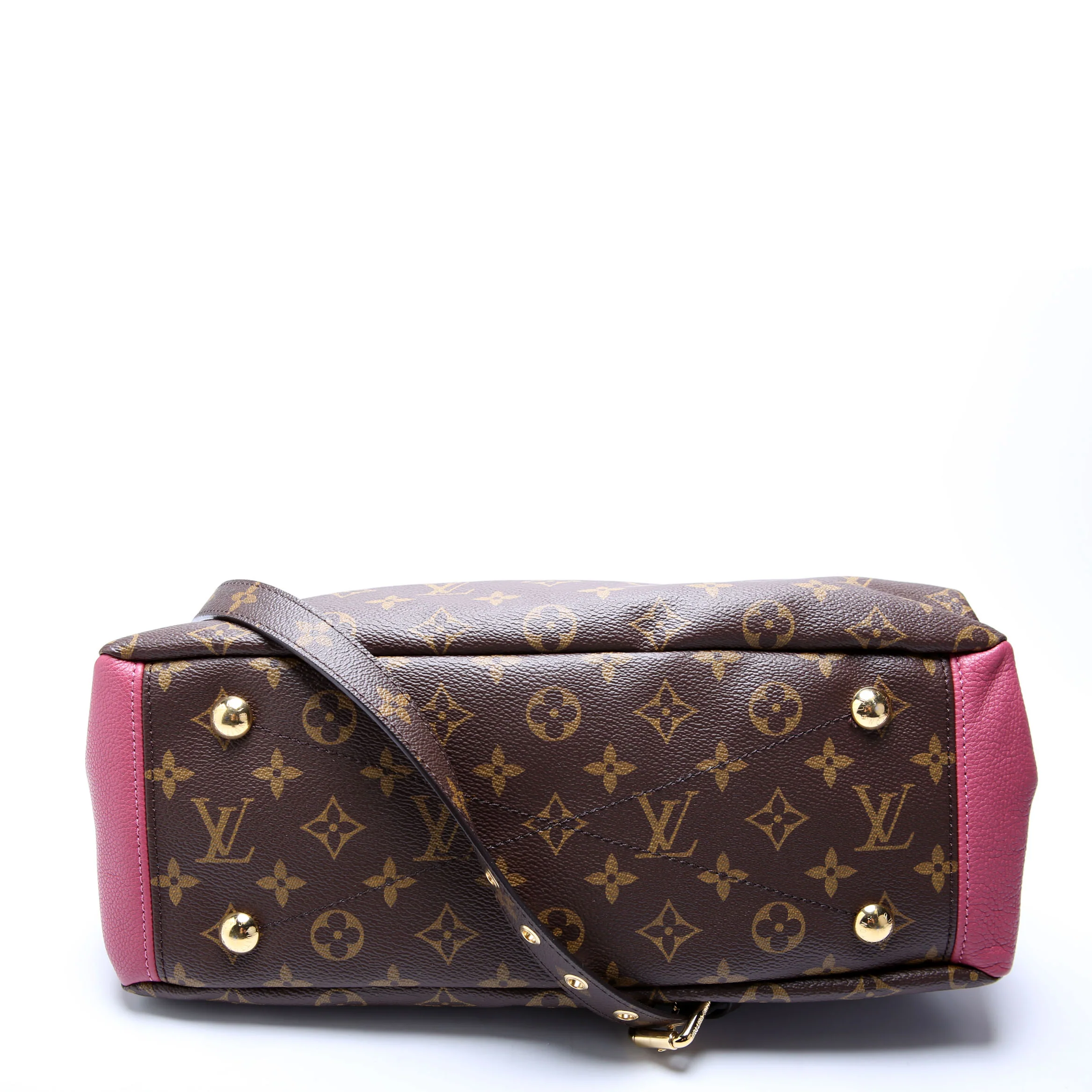 Pallas Tote Monogram Leather Side Berry - Image 4