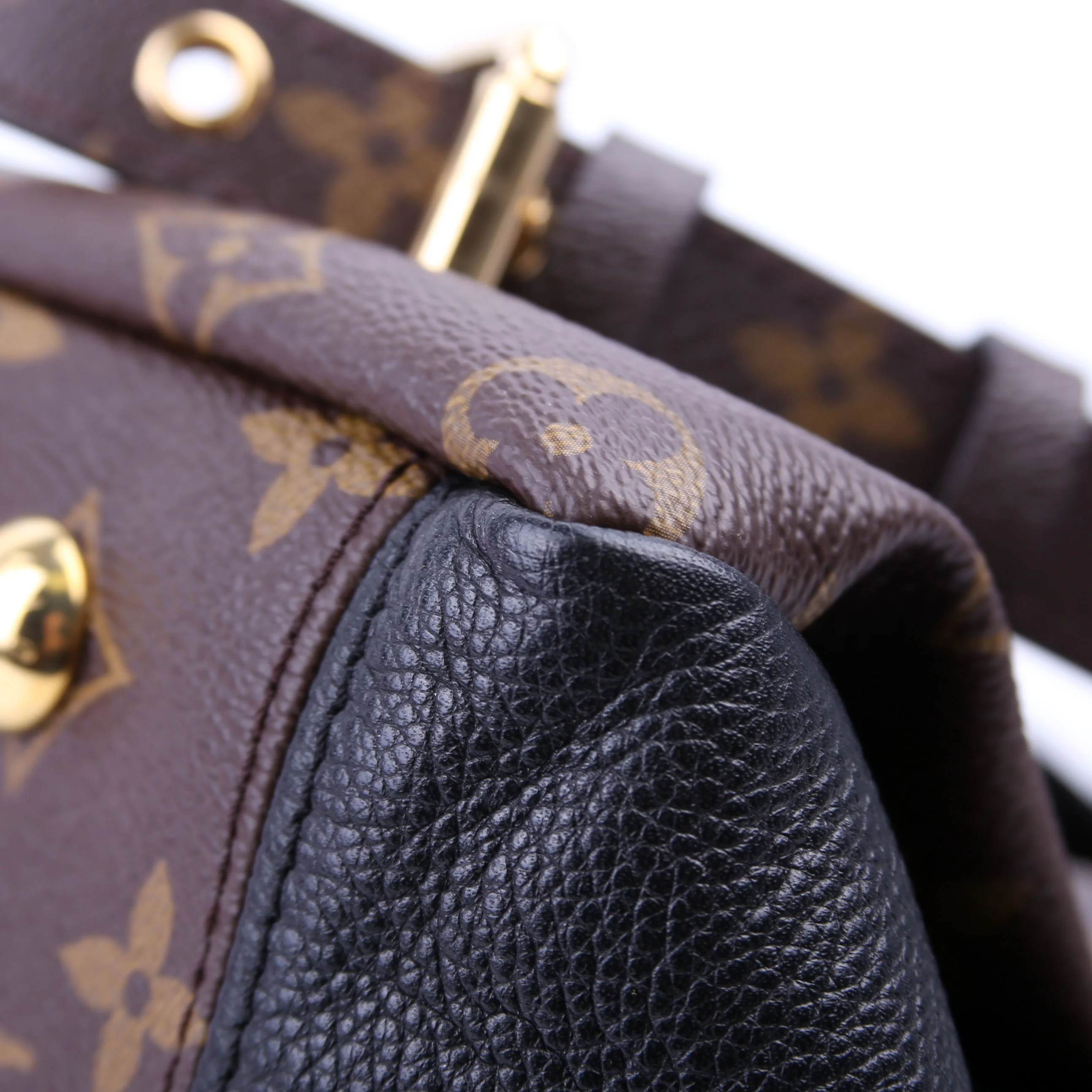 Pallas Tote Monogram Leather Side Black - Image 8
